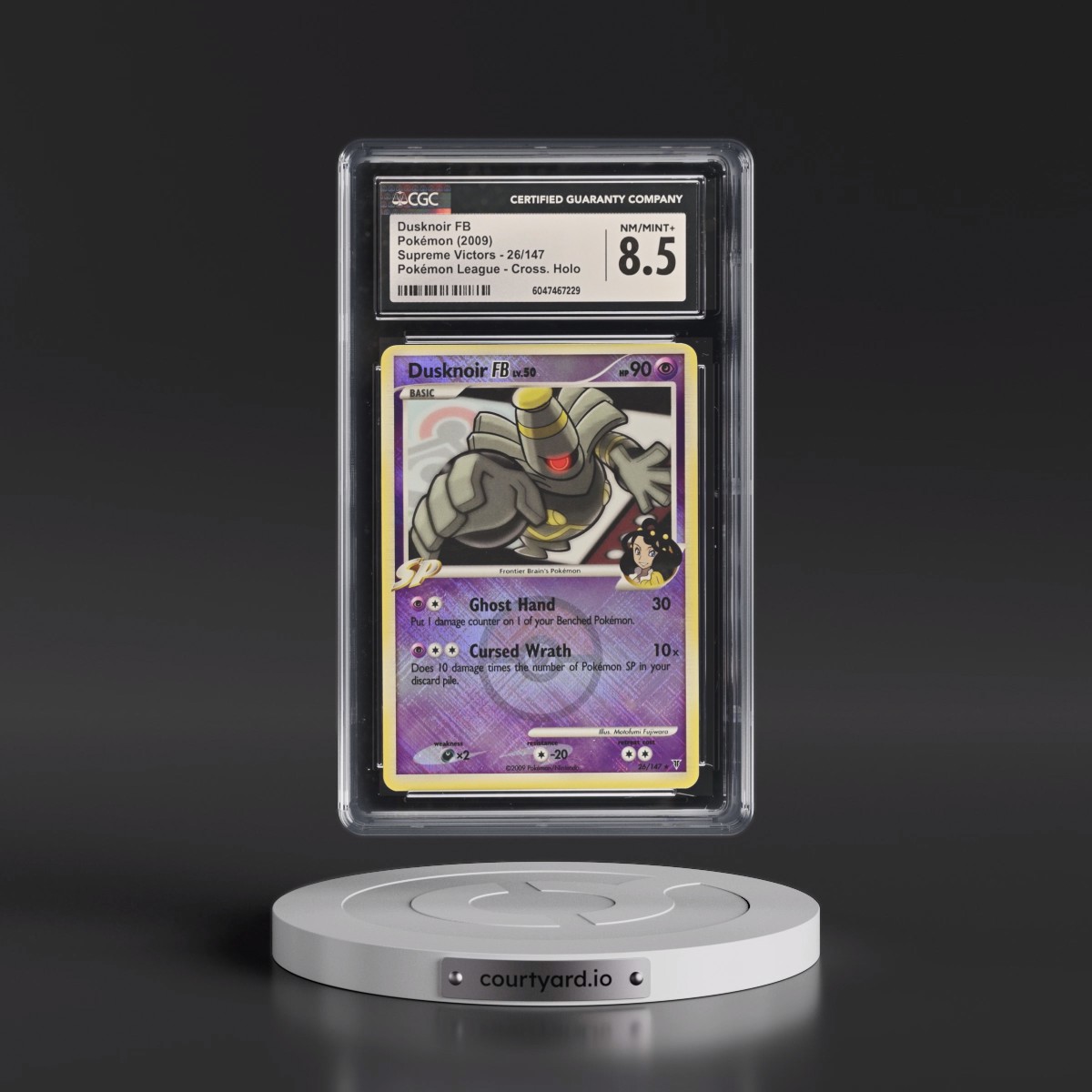 2009 Supreme Victors #26/147 Dusknoir FB - Pokémon League Crosshatch Holo (Cross. Holo) (CGC 8.5 NM-MT+)