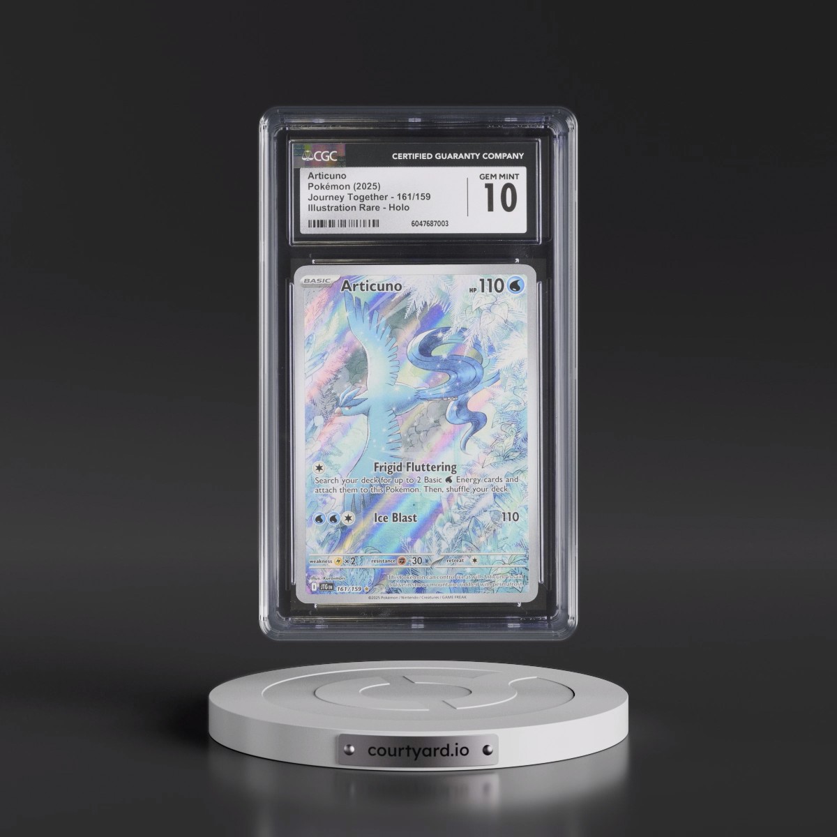 2024 Journey Together - JTG EN #161/159 Articuno - Illustration Rare Holo (CGC 10 GEM MINT)