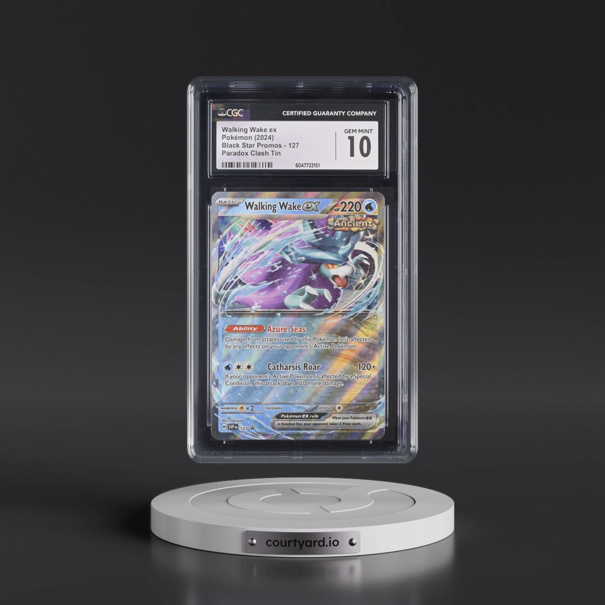 2023 Black Star Promos - Scarlet & Violet SVP EN #127 Walking Wake ex - Paradox Clash Tin (CGC 10 GEM MINT)