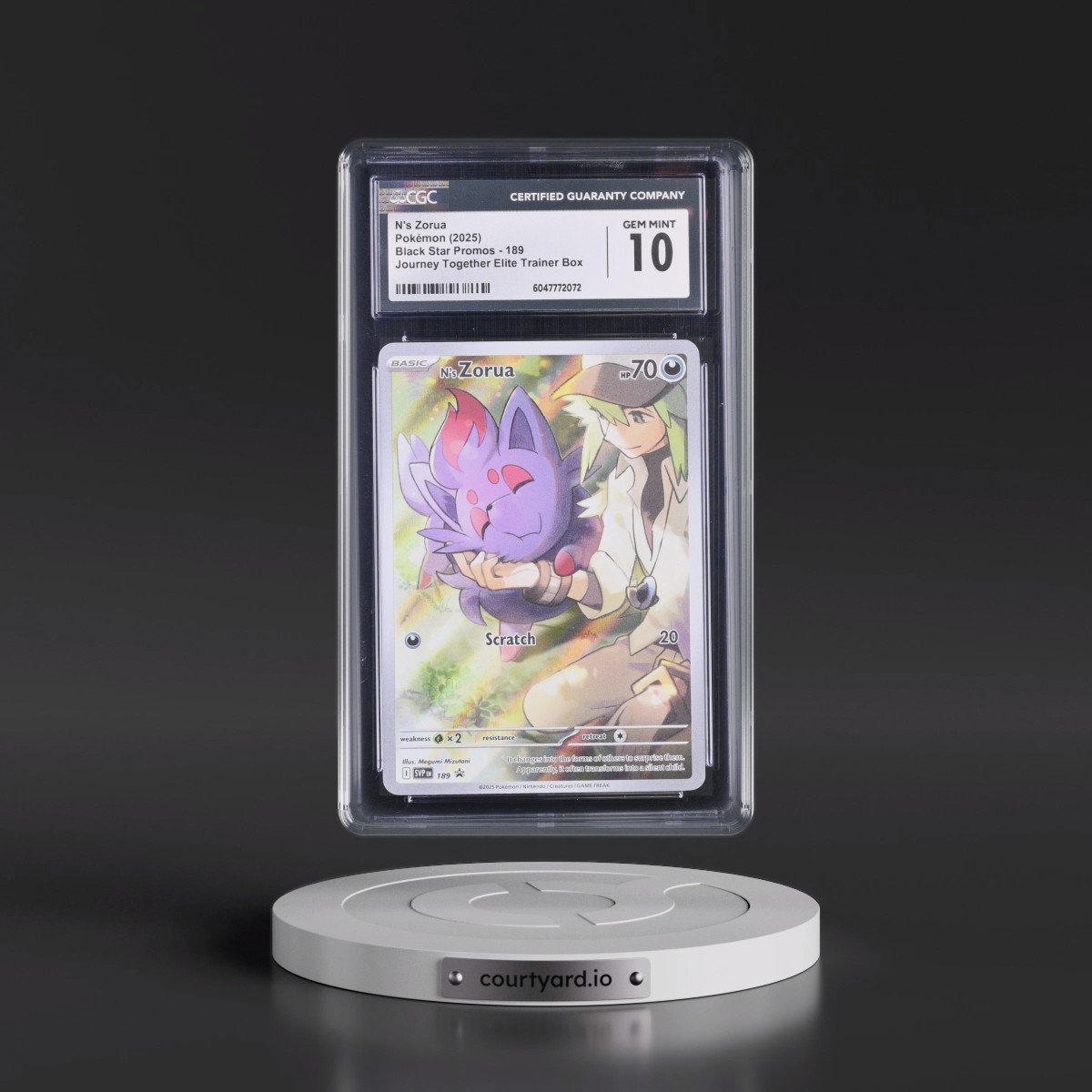 2023 Black Star Promos - Scarlet & Violet SVP EN #189 N's Zorua - Journey Together Elite Trainer Box (Holo) (CGC 10 GEM MINT)