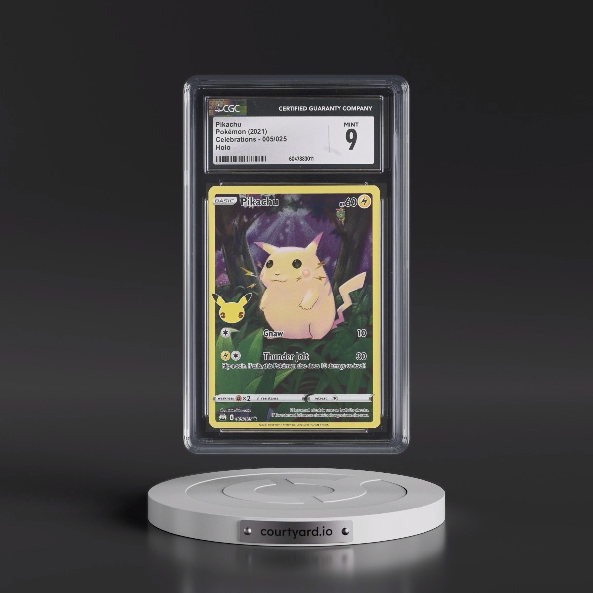2021 Celebrations #005/025 Pikachu - Holo (CGC 9 MINT)