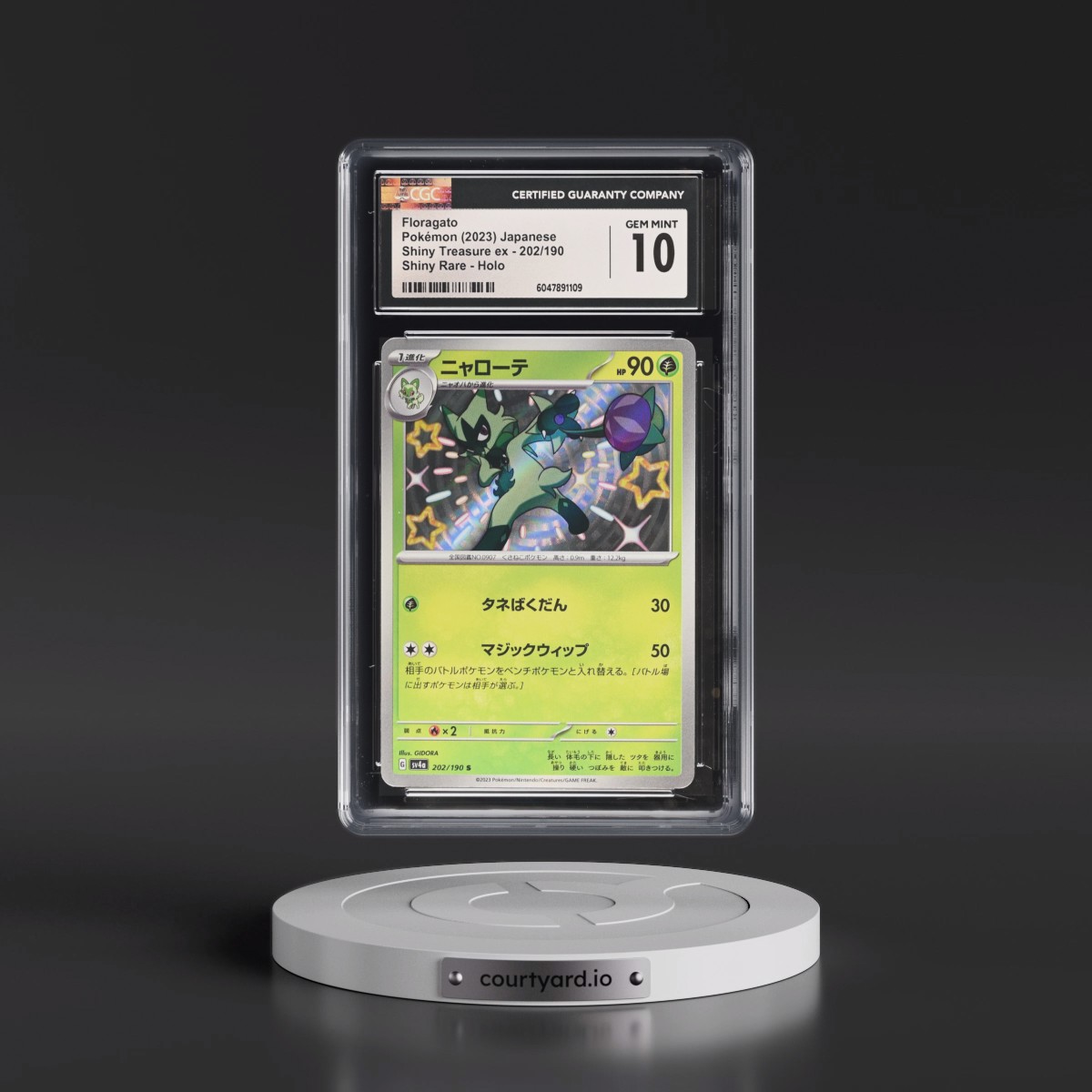 2023 Shiny Treasure ex #202/190 Floragato - Shiny Rare Holo (CGC 10 GEM MINT)