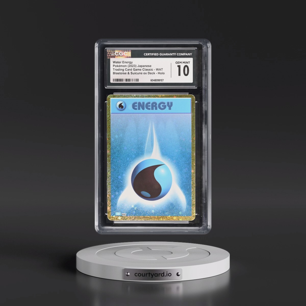 2023 Trading Card Game Classic - CLF, CLL, CLK #WAT Water Energy - Blastoise & Suicune ex Deck - CLK Holo (CGC 10 GEM MINT)