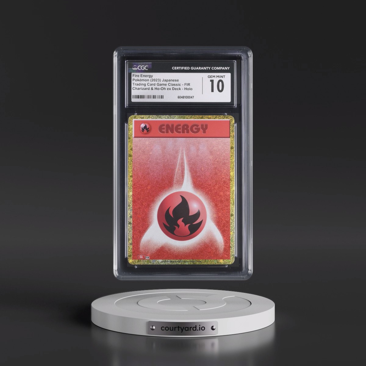 2023 Trading Card Game Classic - CLF, CLL, CLK #FIR Fire Energy - Charizard & Ho-Oh ex Deck - CLL Holo (CGC 10 GEM MINT)