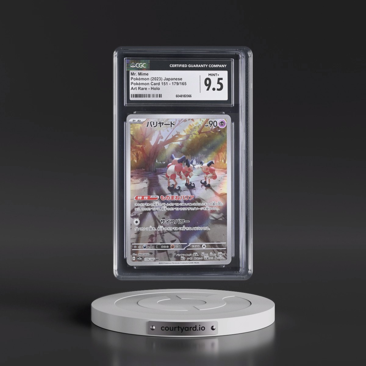 2023 Pokémon Card 151 #179/165 Mr. Mime - Art Rare Holo (CGC 9.5 MINT+)