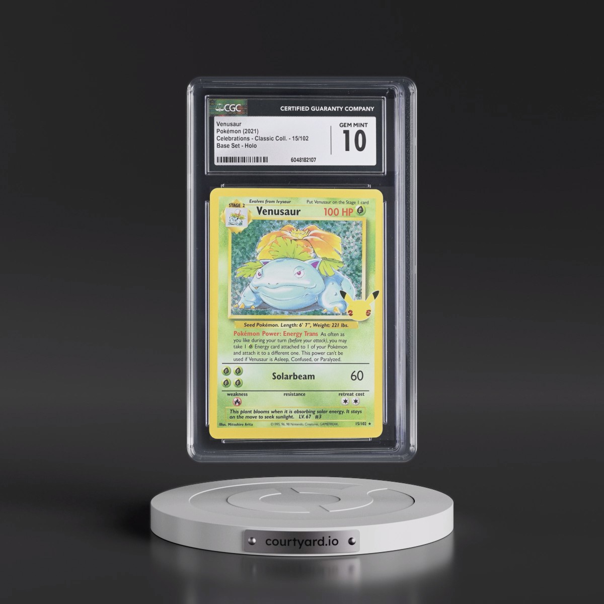 2021 Celebrations - Classic Collection #15/102 Venusaur - Base Set Holo (CGC 10 GEM MINT)