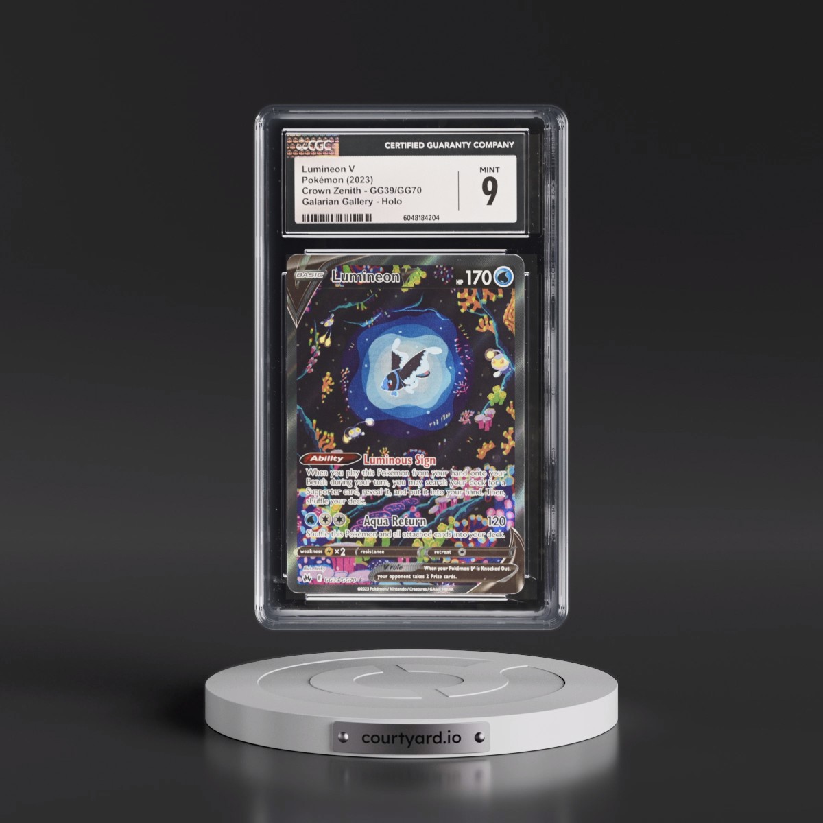 2023 Crown Zenith Lumineon V - Galarian Gallery Holo #GG39/GG70 CGC 9
