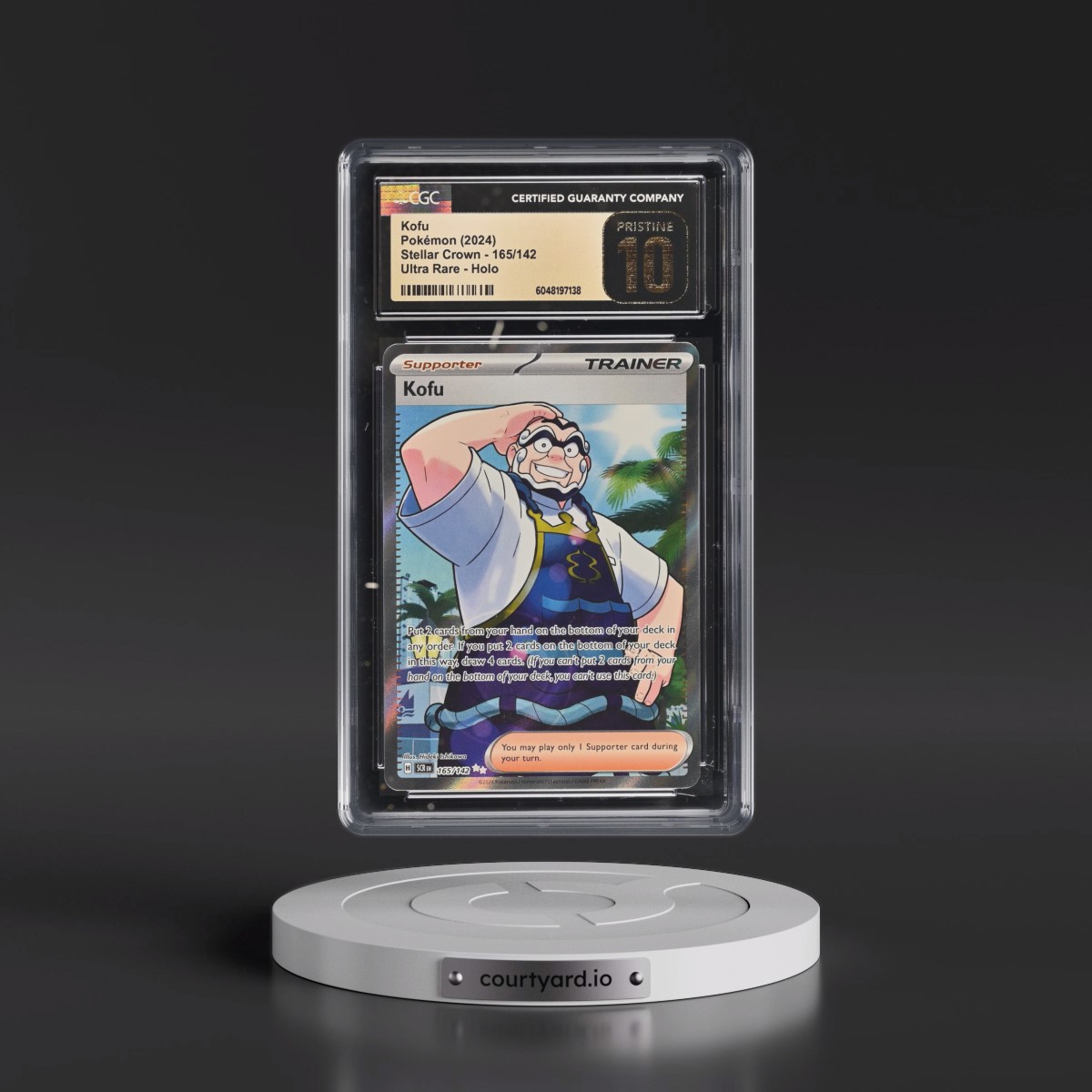 2024 Stellar Crown - SCR EN #165/142 Kofu - Ultra Rare Holo (CGC 10 PRISTINE)