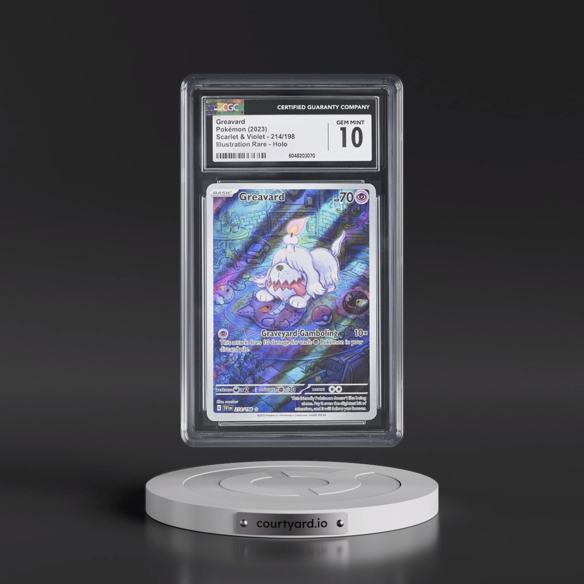 2023 Scarlet & Violet #214/198 Greavard - Illustration Rare Holo (CGC 10 GEM MINT)