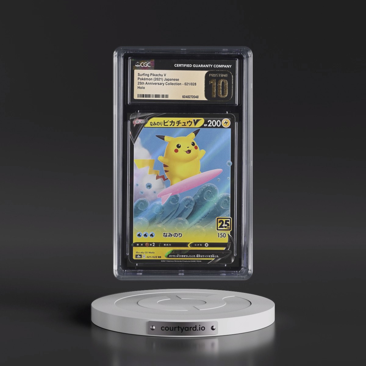 2021 25th Anniversary Collection #021/028 Surfing Pikachu V - Holo (CGC 10 PRISTINE)
