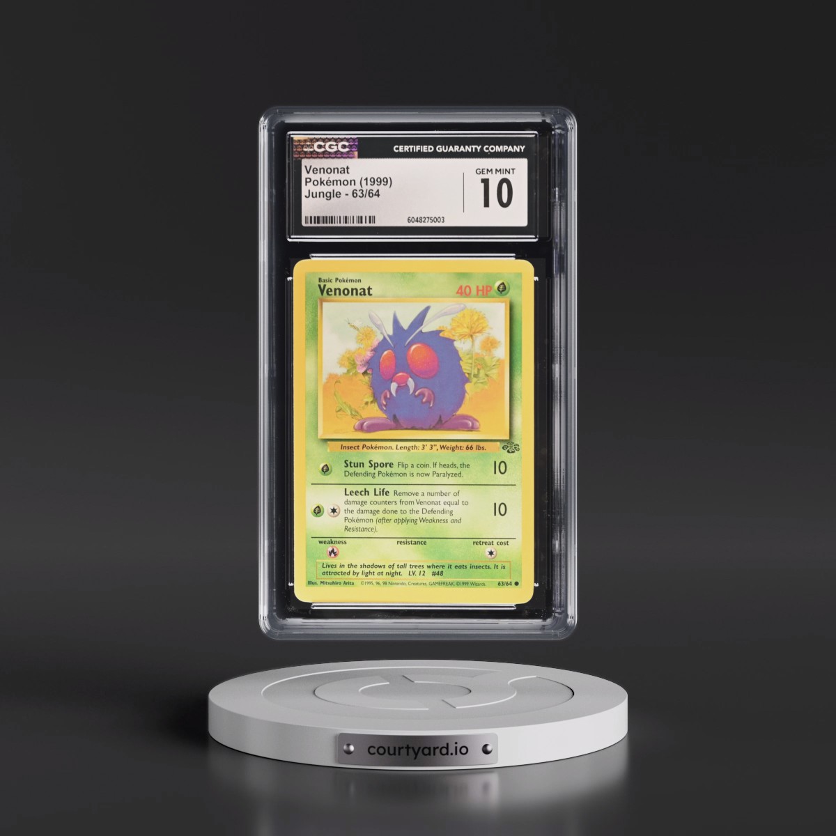 1999 Jungle #63/64 Venonat (CGC 10 GEM MINT)