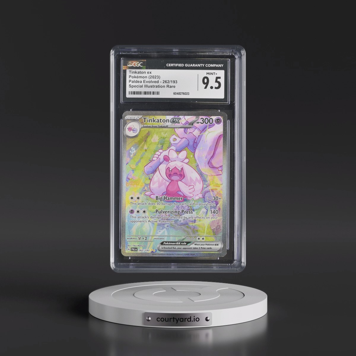 2023 Paldea Evolved - PAL EN #262/193 Tinkaton ex - Special Illustration Rare (CGC 9.5 MINT+)