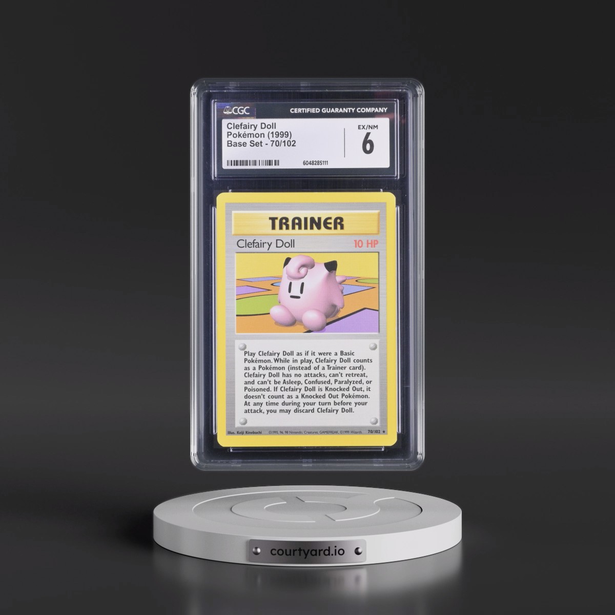 1999 Base Set #70/102 Clefairy Doll (CGC 6 EX-NM)