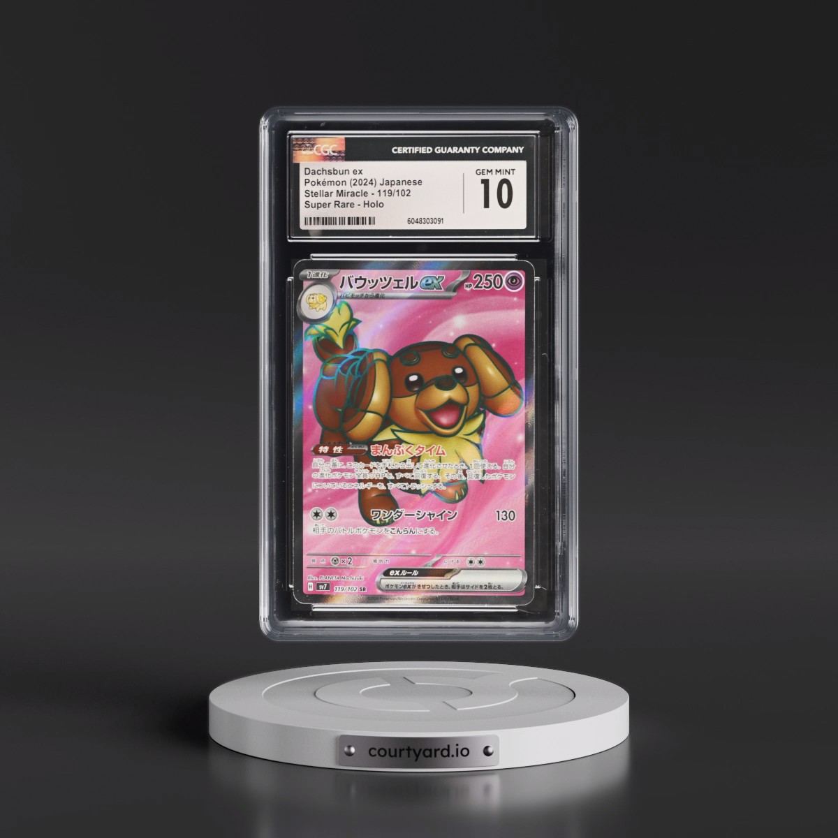 2024 Stellar Miracle #119/102 Dachsbun ex - Super Rare Holo (CGC 10 GEM MINT)