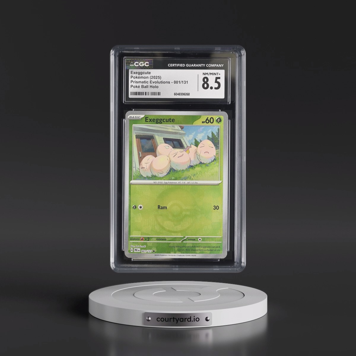 2024 Prismatic Evolutions - PRE EN #001/131 Exeggcute - Poké Ball Holo (CGC 8.5 NM-MT+)