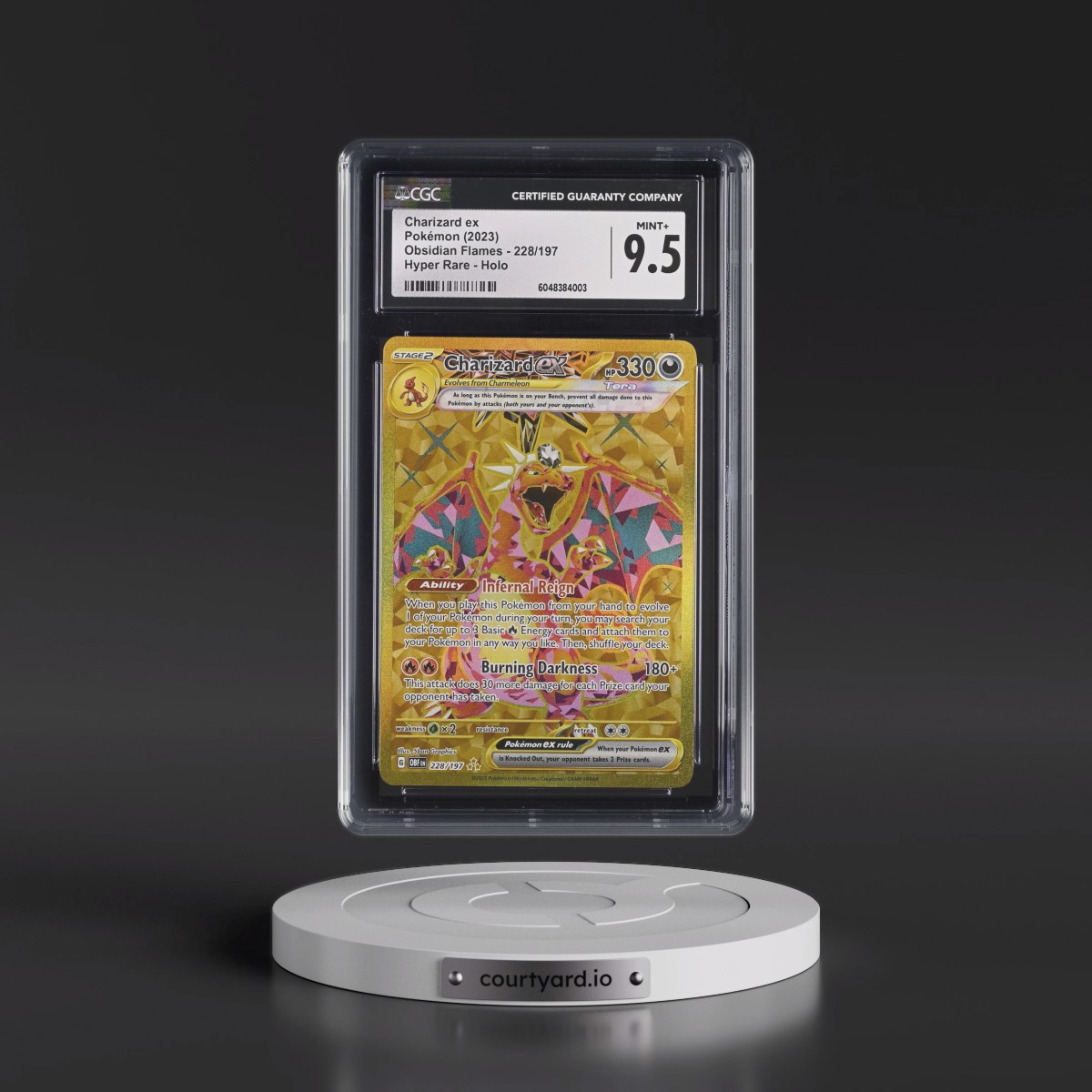 2023 Obsidian Flames - OBF EN #228/197 Charizard ex - Hyper Rare Holo (CGC 9.5 MINT+)