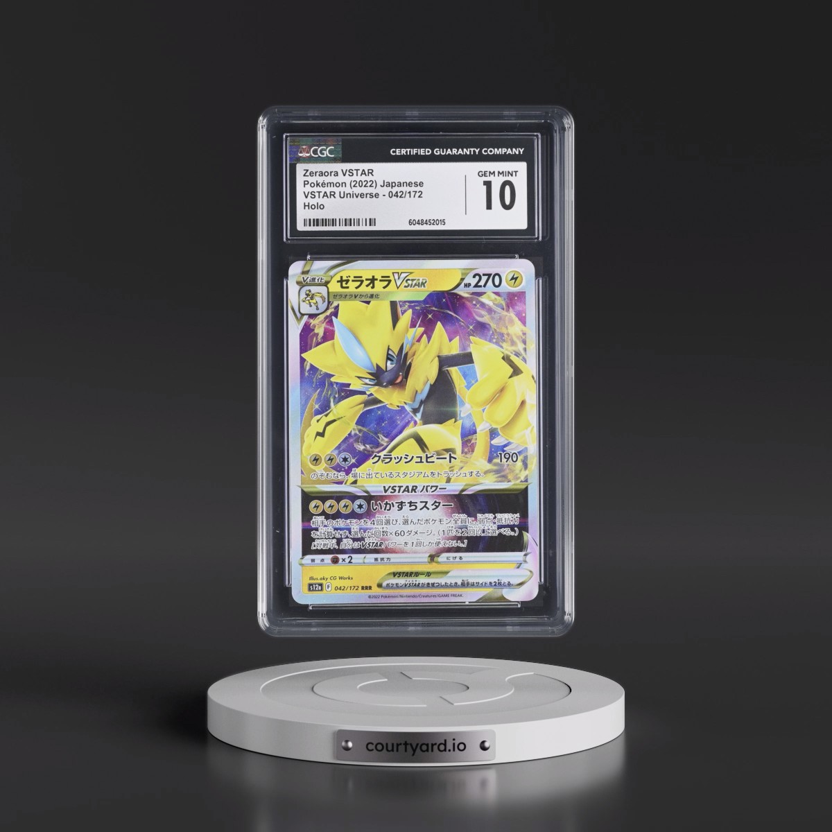 2022 VSTAR Universe #042/172 Zeraora VSTAR - Holo (CGC 10 GEM MINT)