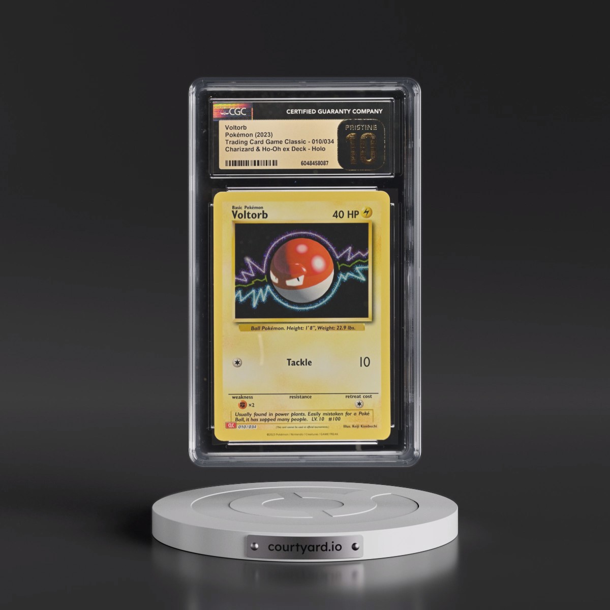 2023 Trading Card Game Classic - CLV, CLC, CLB #010/034 Voltorb - Charizard & Ho-Oh ex Deck - CLC Holo (CGC 10 PRISTINE)