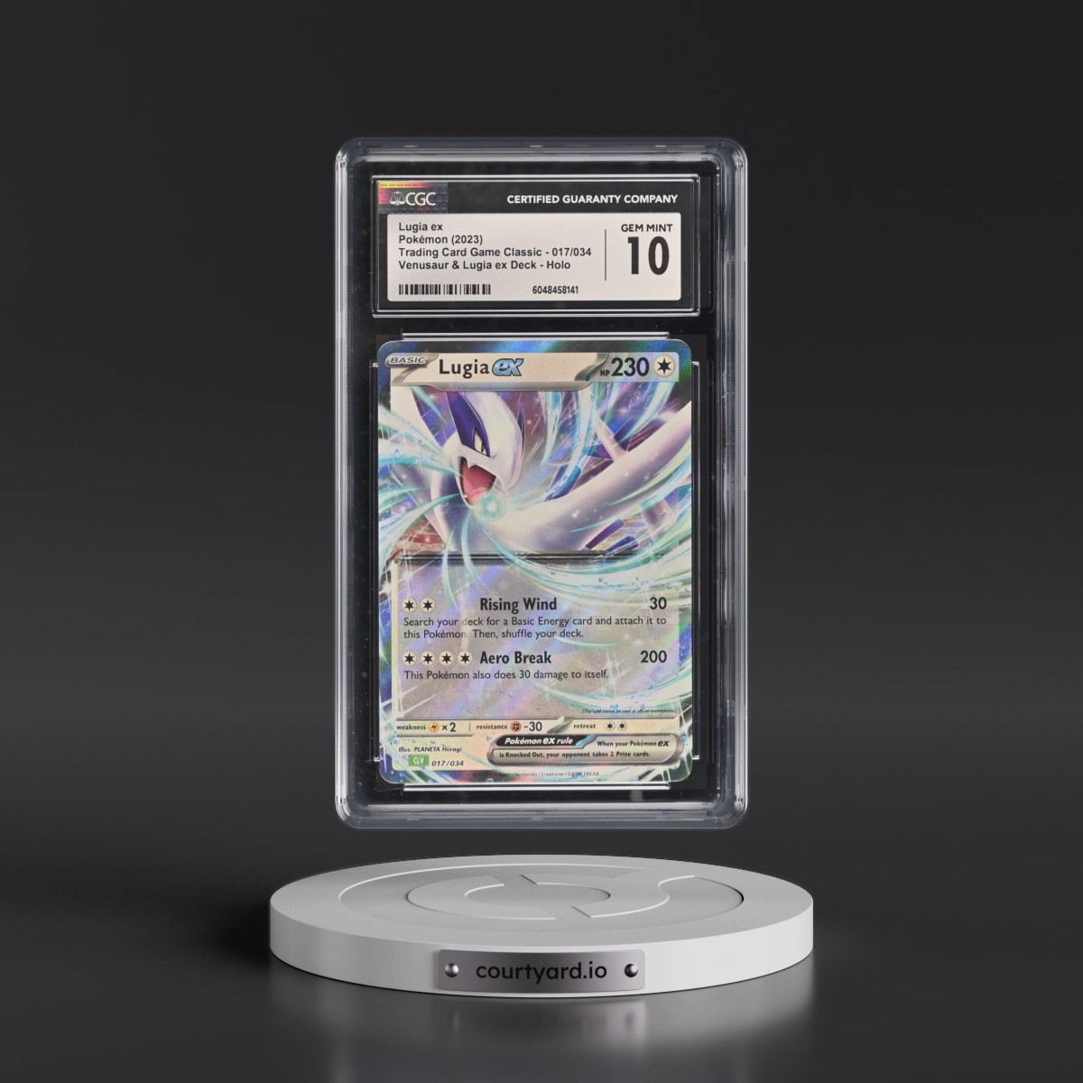 2023 Trading Card Game Classic - CLV, CLC, CLB #017/034 Lugia ex - Venusaur & Lugia ex Deck - CLV Holo (CGC 10 GEM MINT)