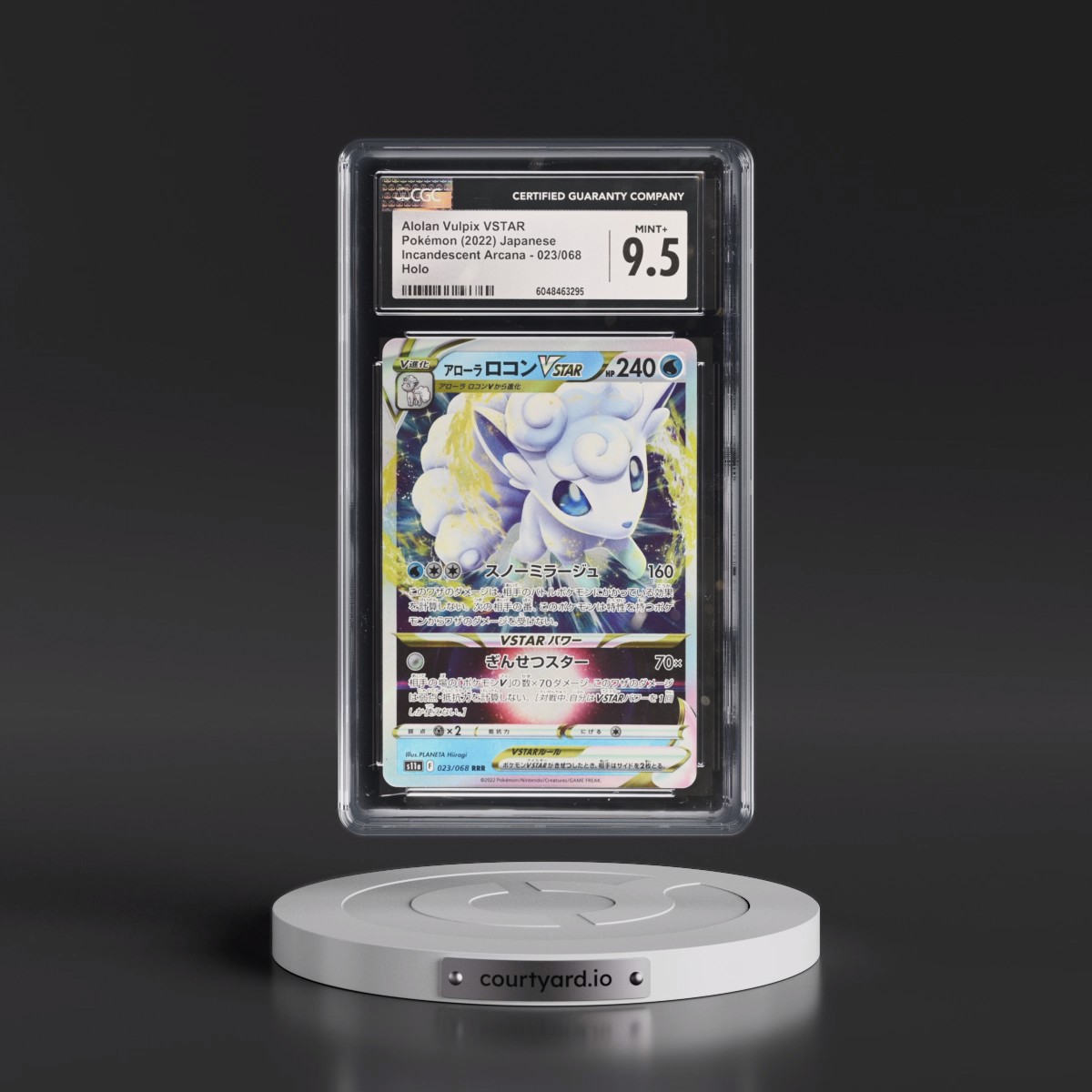 2022 Incandescent Arcana #023/068 Alolan Vulpix VSTAR - Holo (CGC 9.5 MINT+)