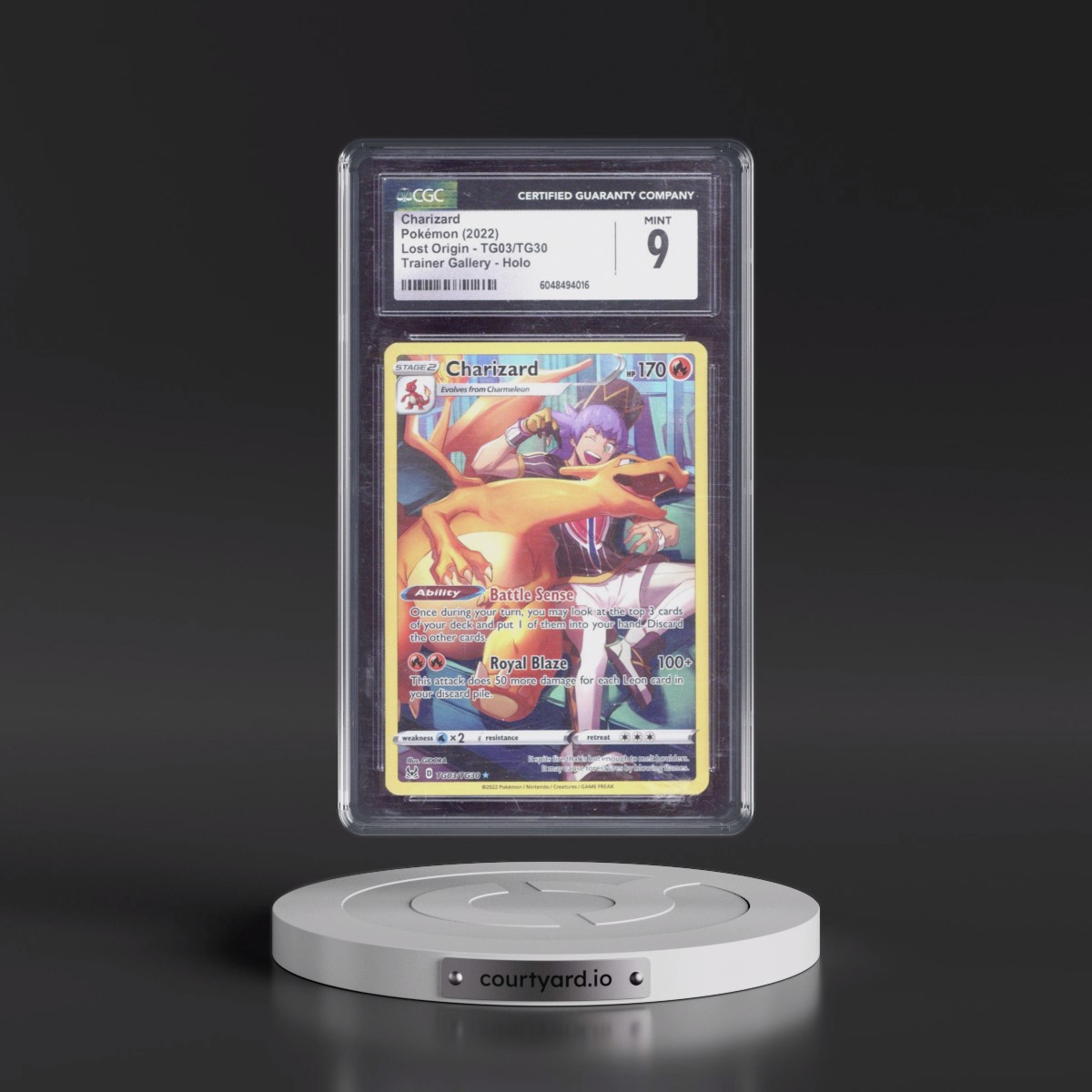2022 Lost Origin #TG03/TG30 Charizard - Trainer Gallery Holo (CGC 9 MINT)