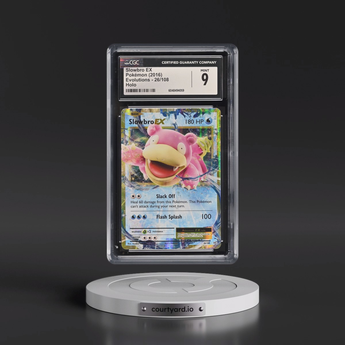 2016 Evolutions #26/108 Slowbro EX - Holo (CGC 9 MINT)