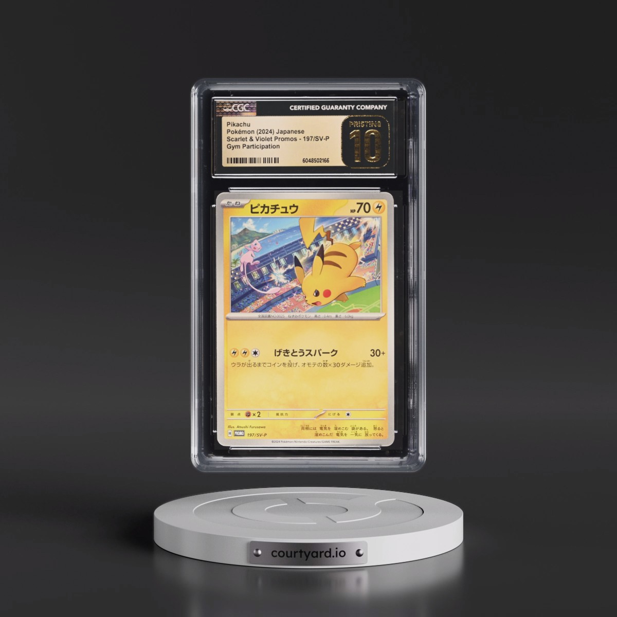 2022 Scarlet & Violet Promos Pikachu - Gym Participation #197/SV-P CGC 10