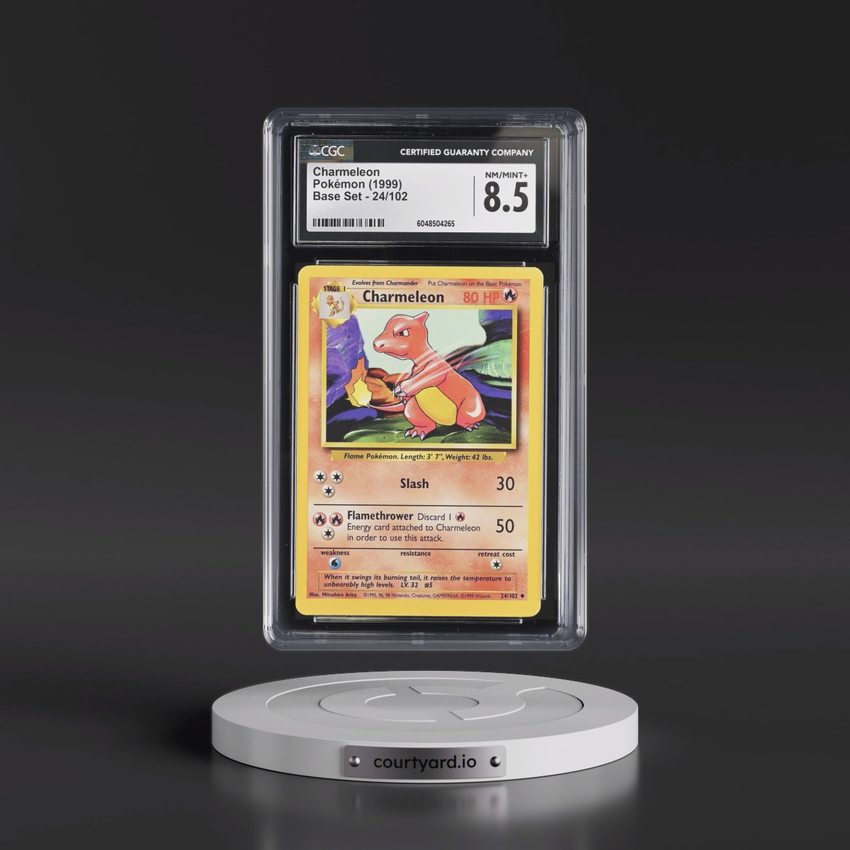 1999 Base Set #24/102 Charmeleon (CGC 8.5 NM-MT+)