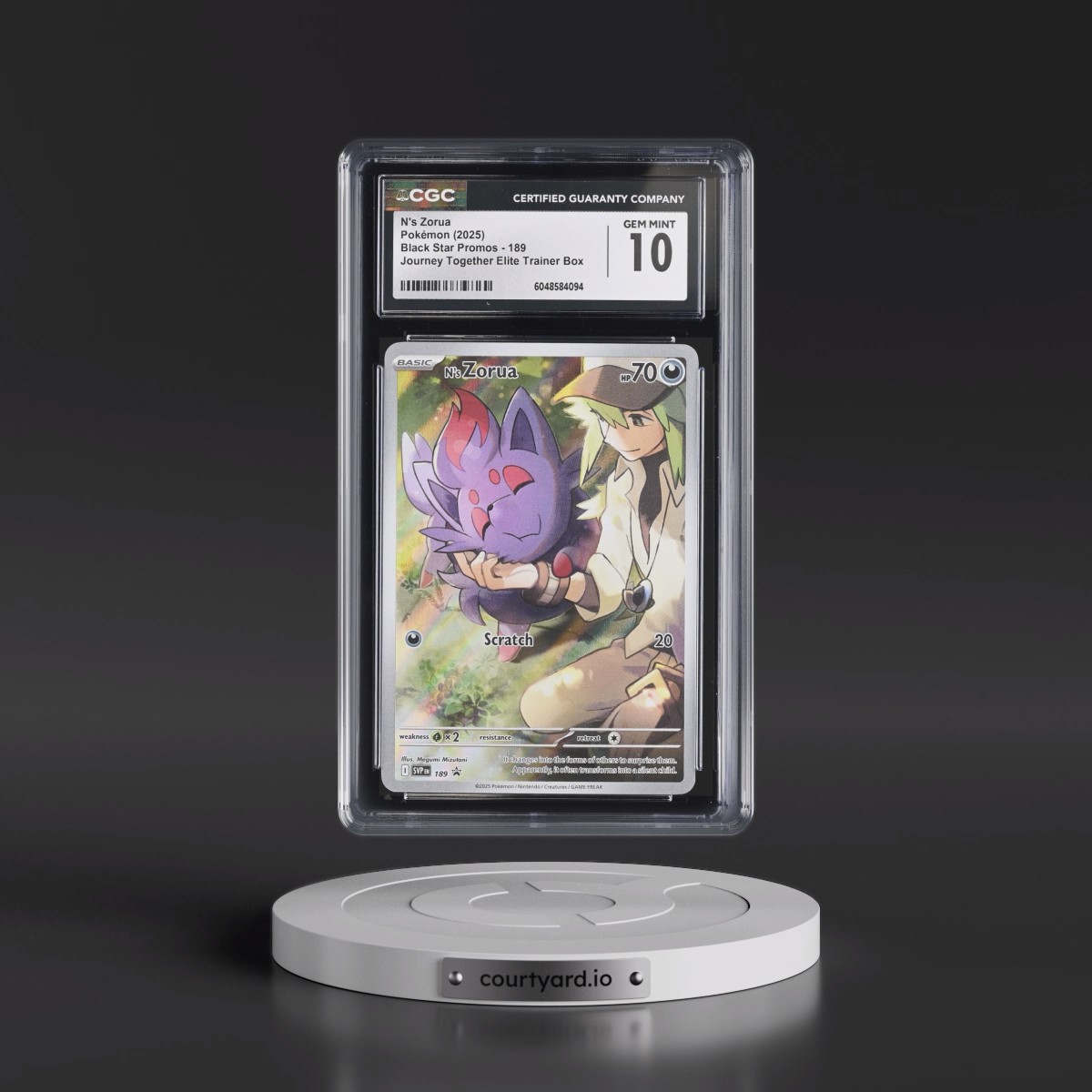 2023 Black Star Promos - Scarlet & Violet SVP EN #189 N's Zorua - Journey Together Elite Trainer Box (Holo) (CGC 10 GEM MINT)
