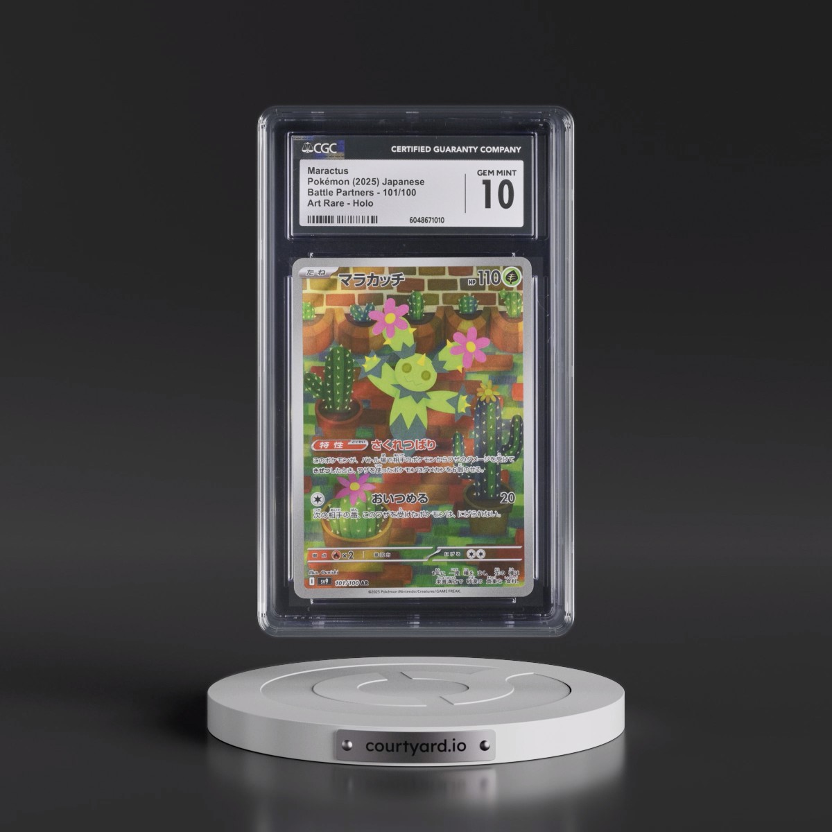 2025 Battle Partners - sv9 #101/100 Maractus - Art Rare Holo (CGC 10 GEM MINT)