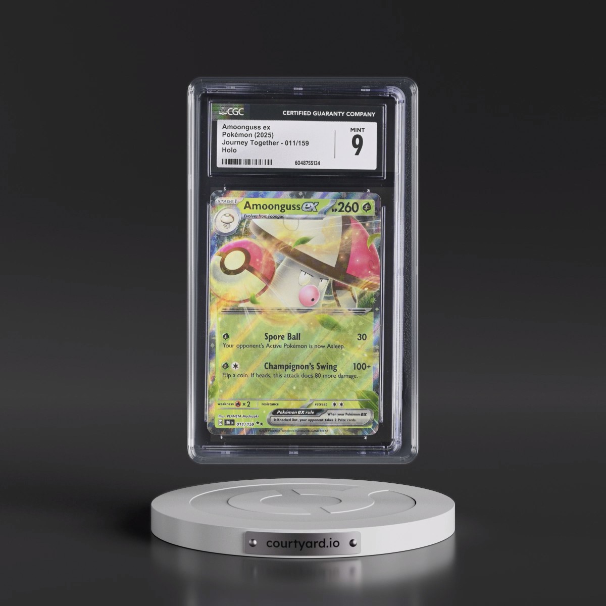 2025 Journey Together - JTG EN #011/159 Amoonguss ex - Holo (CGC 9 MINT)
