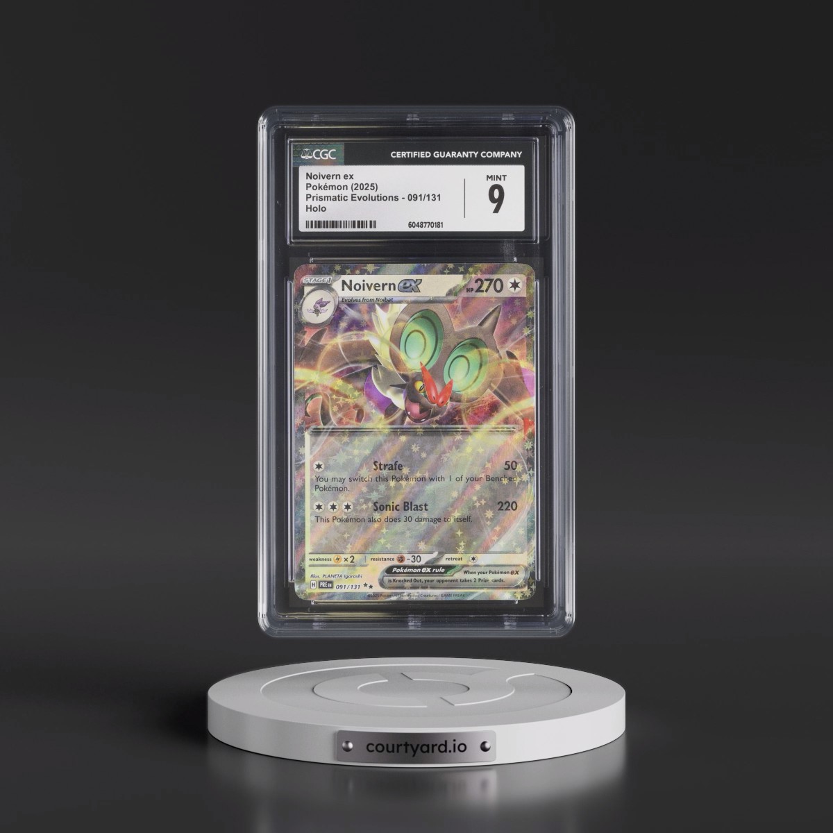 2025 Prismatic Evolutions - PRE EN #091/131 Noivern ex - Holo (CGC 9 MINT)