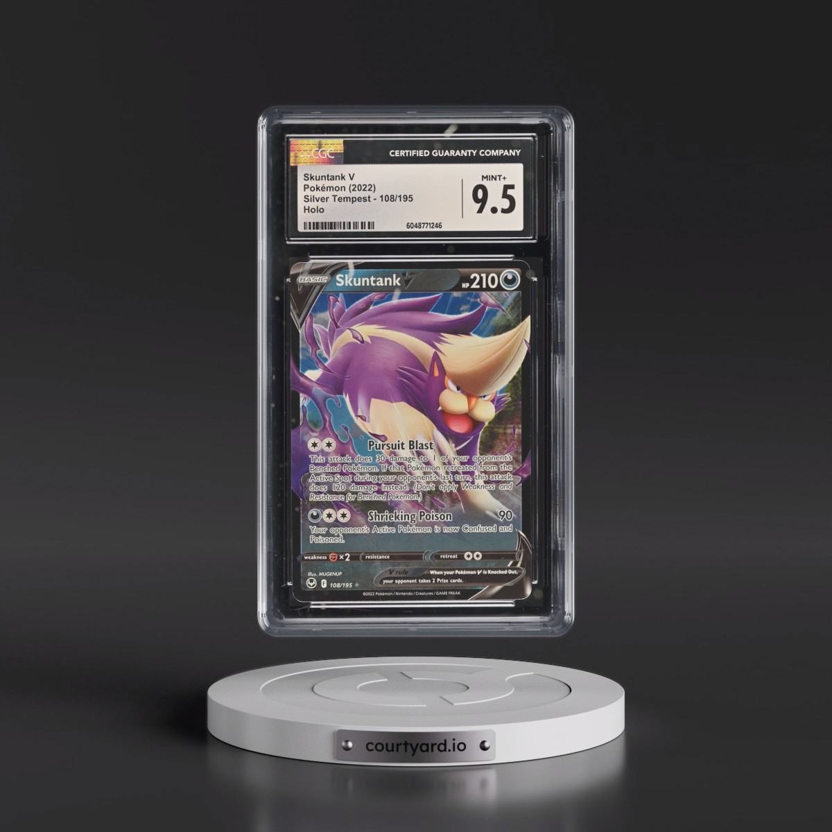 2022 Silver Tempest #108/195 Skuntank V - Holo (CGC 9.5 MINT+)