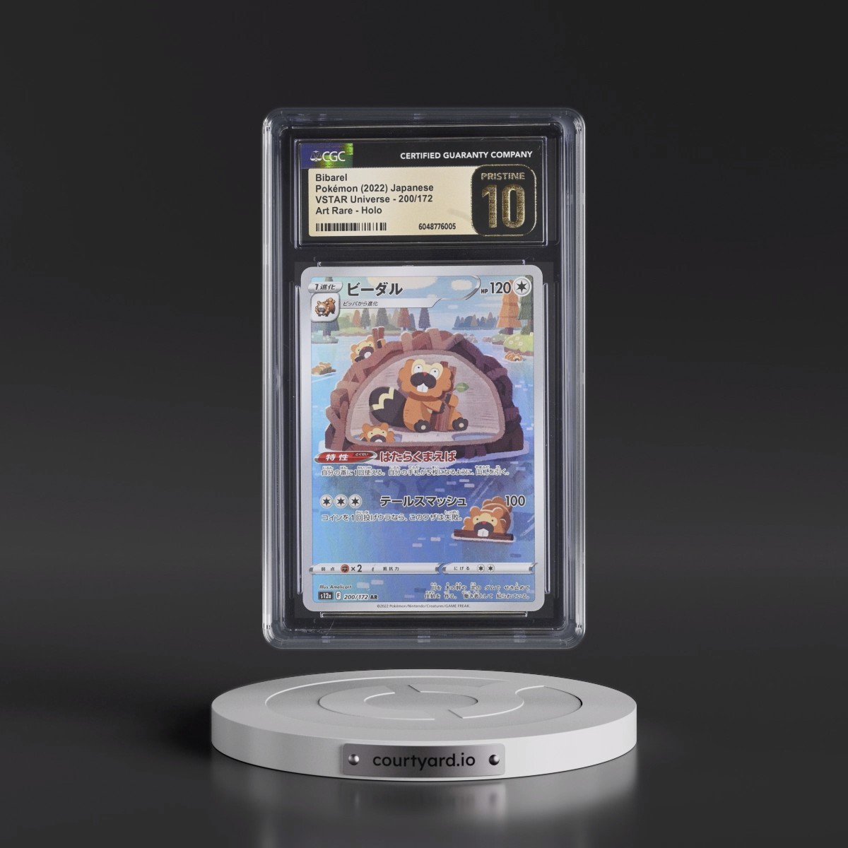 2022 VSTAR Universe #200/172 Bibarel - Art Rare Holo (CGC 10 PRISTINE)
