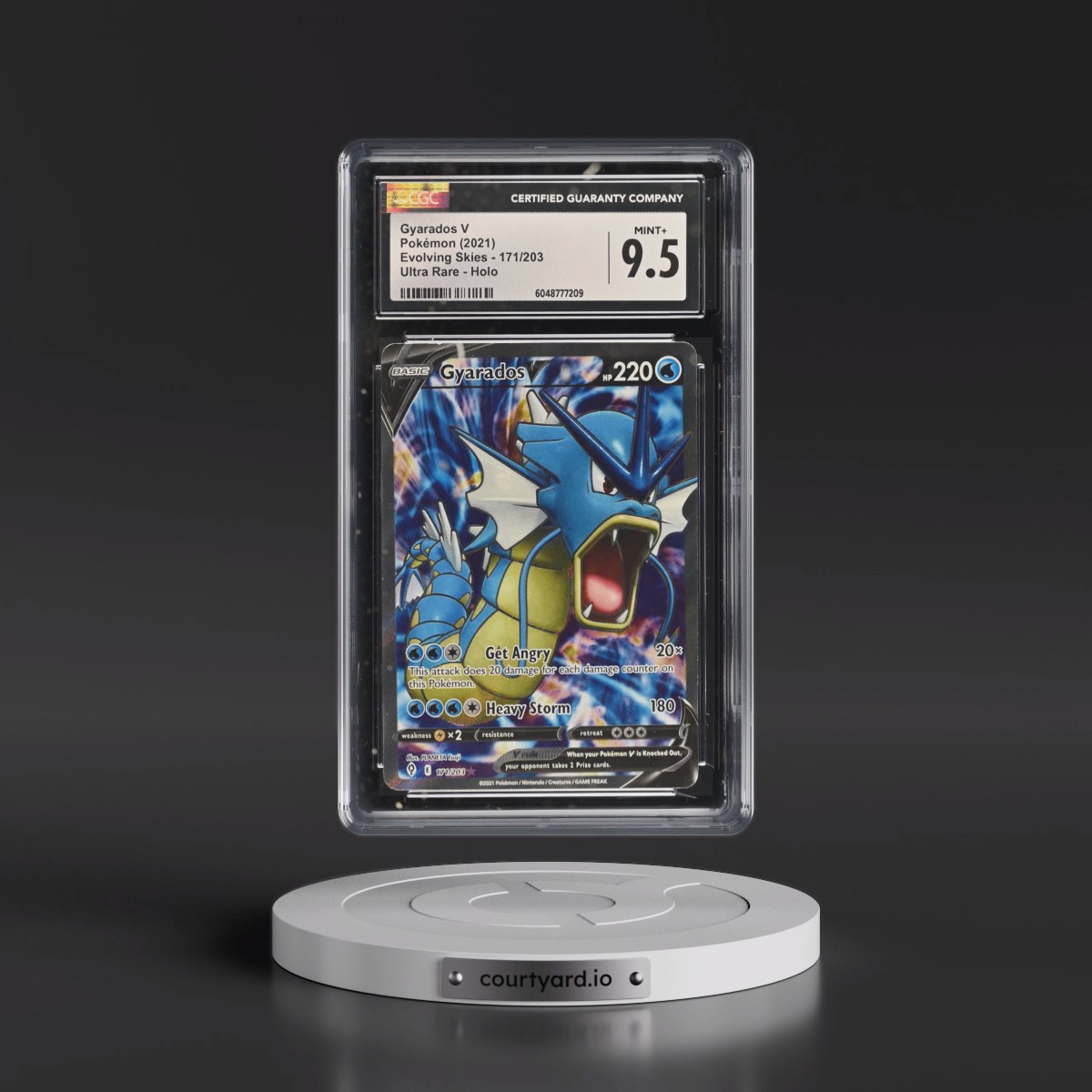 2021 Evolving Skies #171/203 Gyarados V - Holo (CGC 9.5 MINT+)