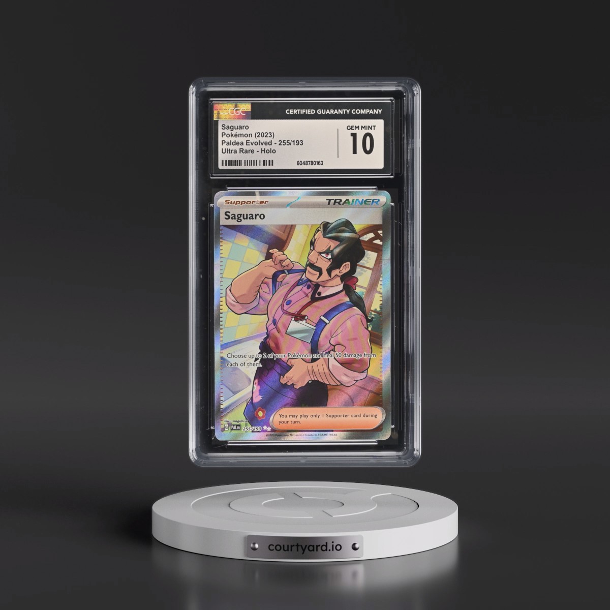 2023 Paldea Evolved - PAL EN #255/193 Saguaro - Ultra Rare Holo (CGC 10 GEM MINT)