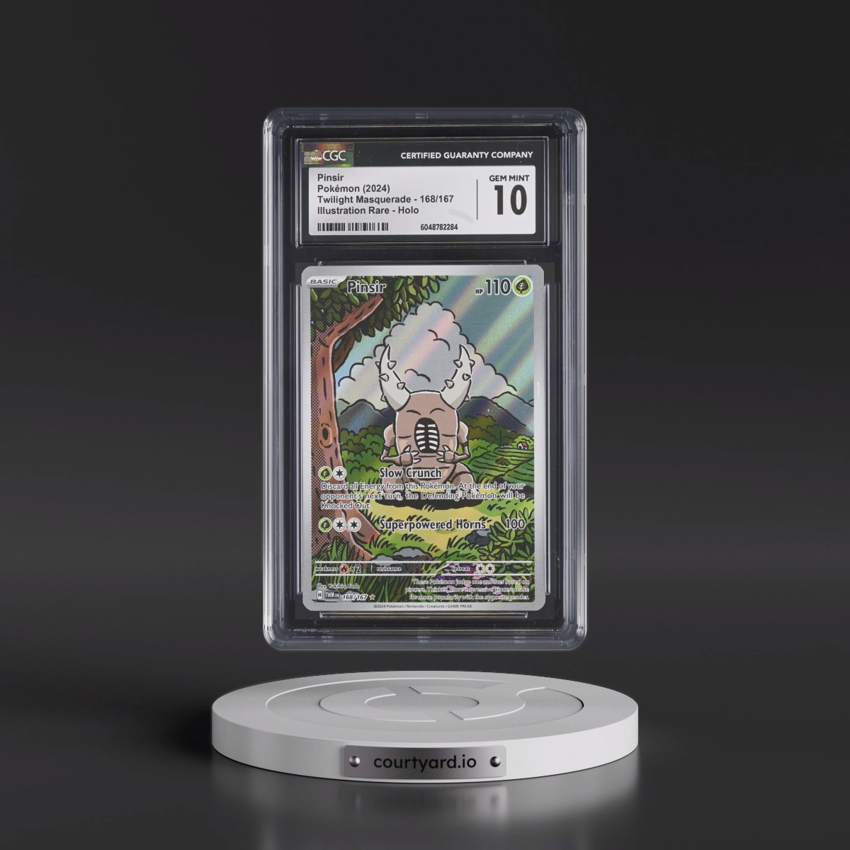 2024 Twilight Masquerade - TWM EN #168/167 Pinsir - Illustration Rare Holo (CGC 10 GEM MINT)