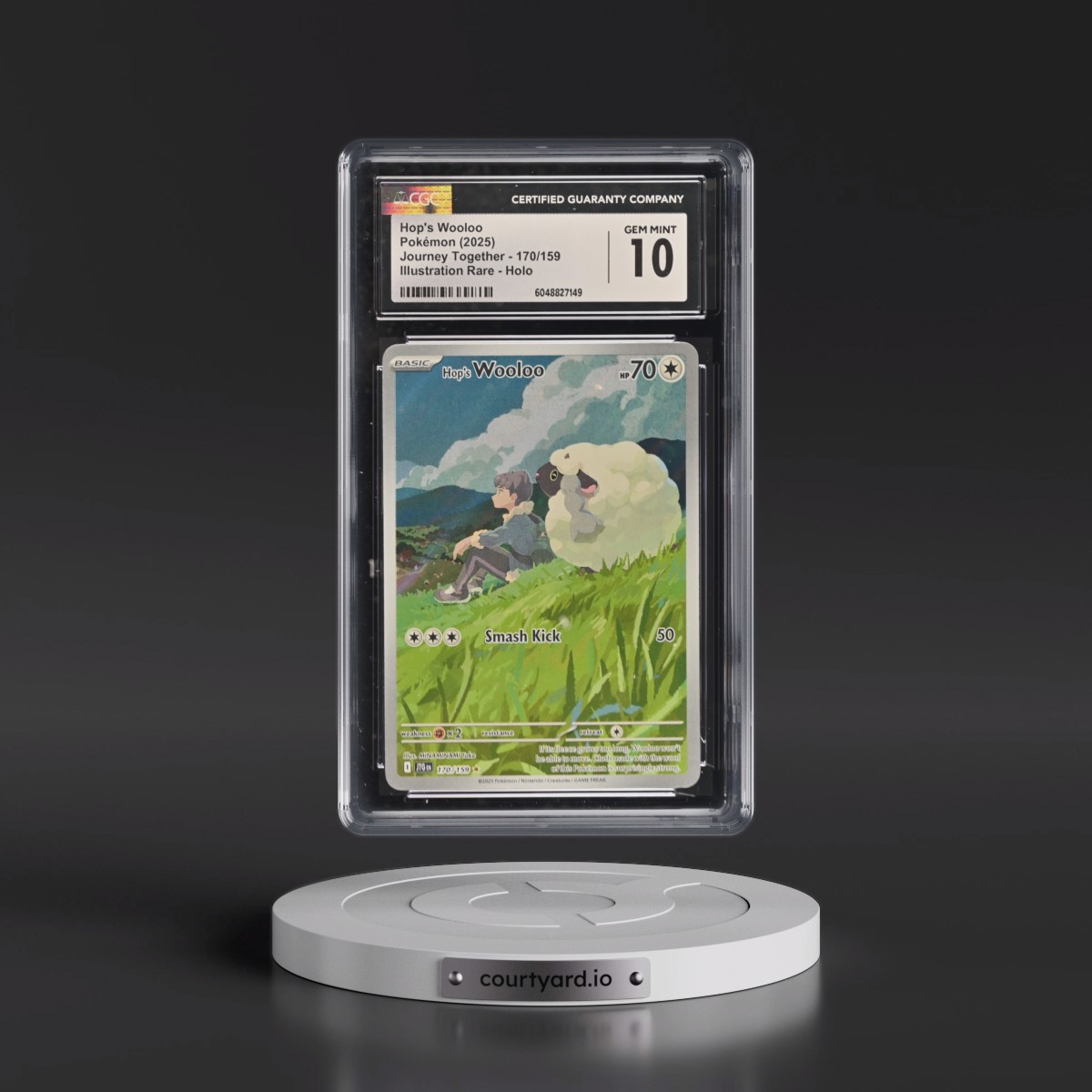 2024 Journey Together - JTG EN Hop's Wooloo - Illustration Rare Holo #170/159 CGC 10