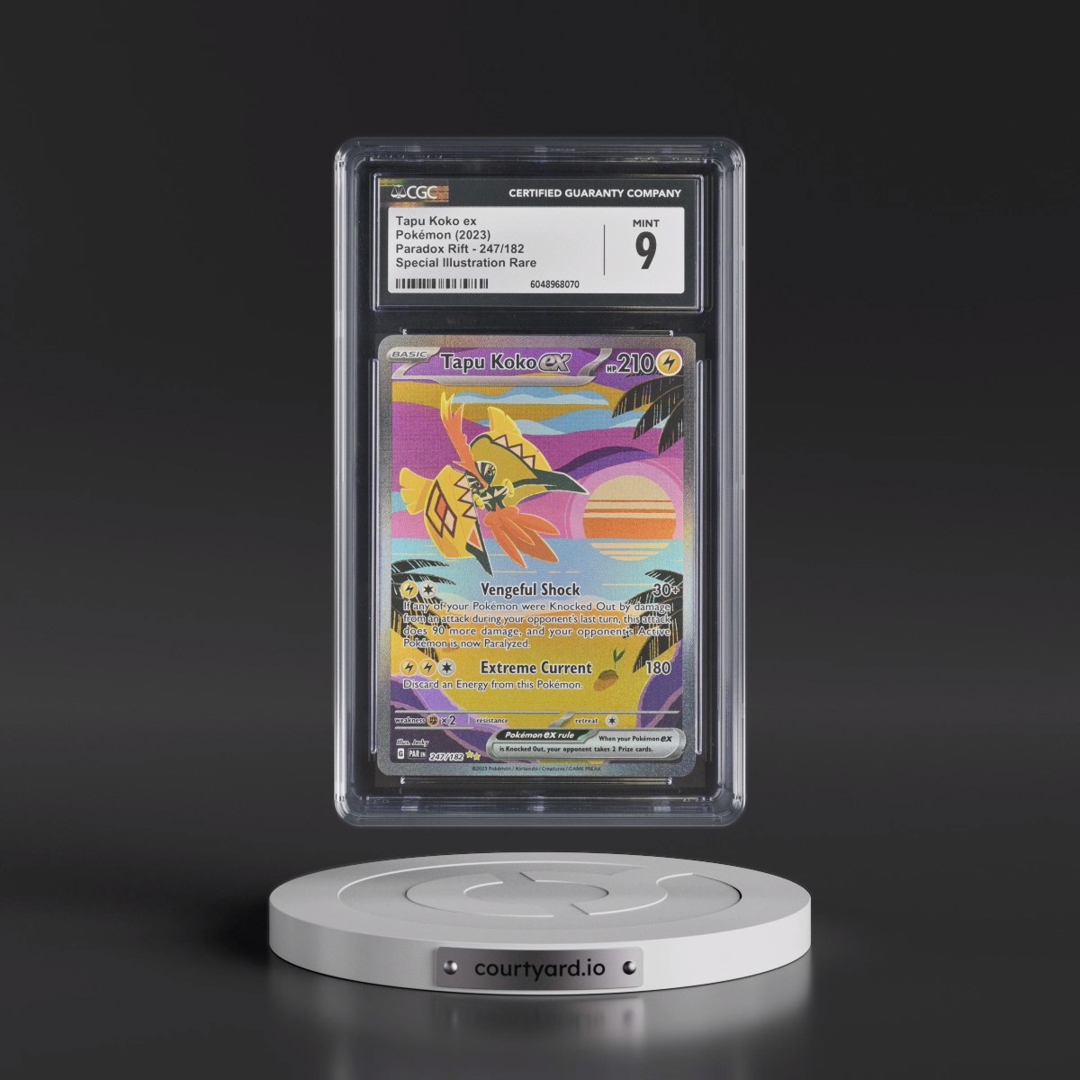 2023 Paradox Rift - PAR EN #247/182 Tapu Koko ex - Special Illustration Rare (Holo) (CGC 9 MINT)