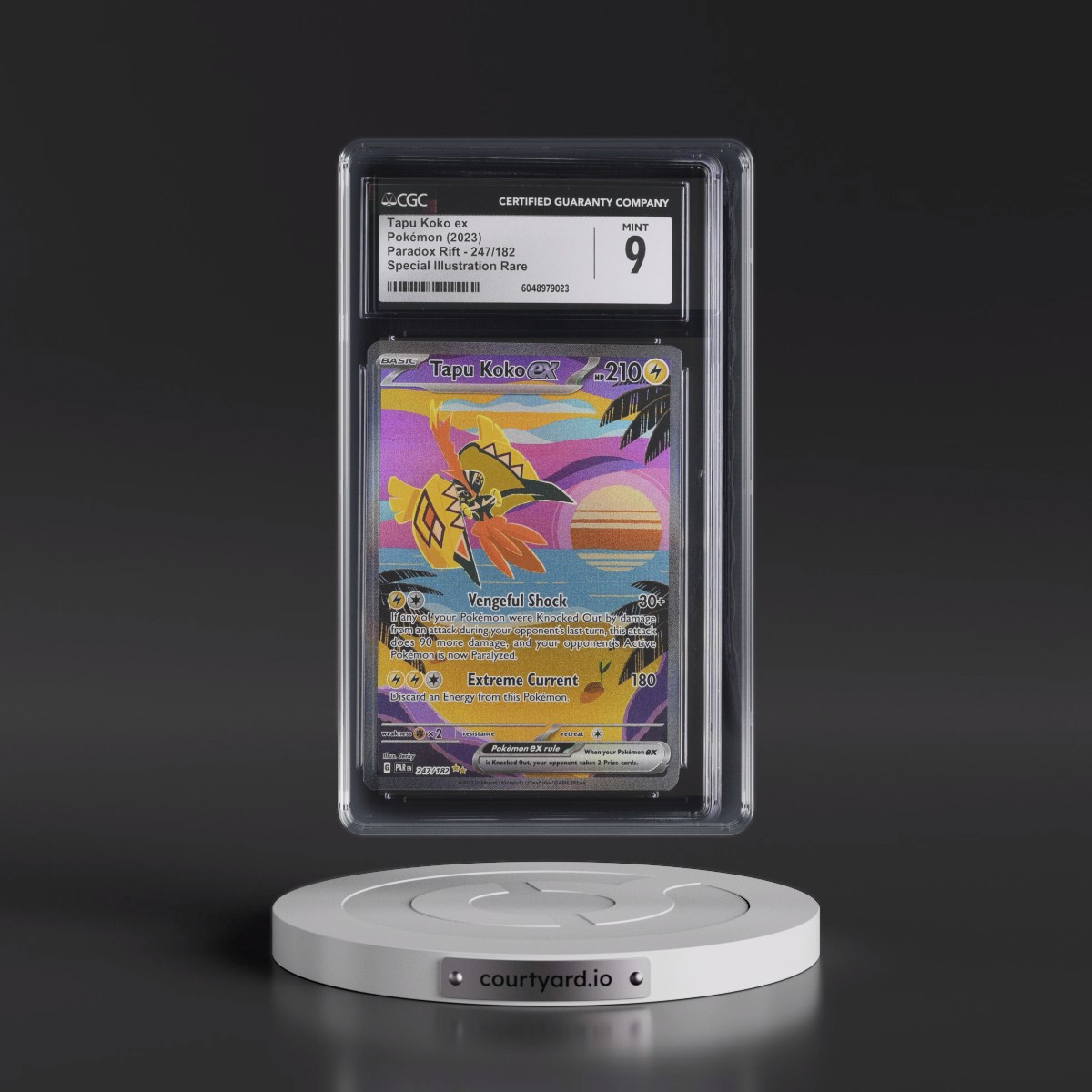 2023 Paradox Rift - PAR EN #247/182 Tapu Koko ex - Special Illustration Rare (Holo) (CGC 9 MINT)
