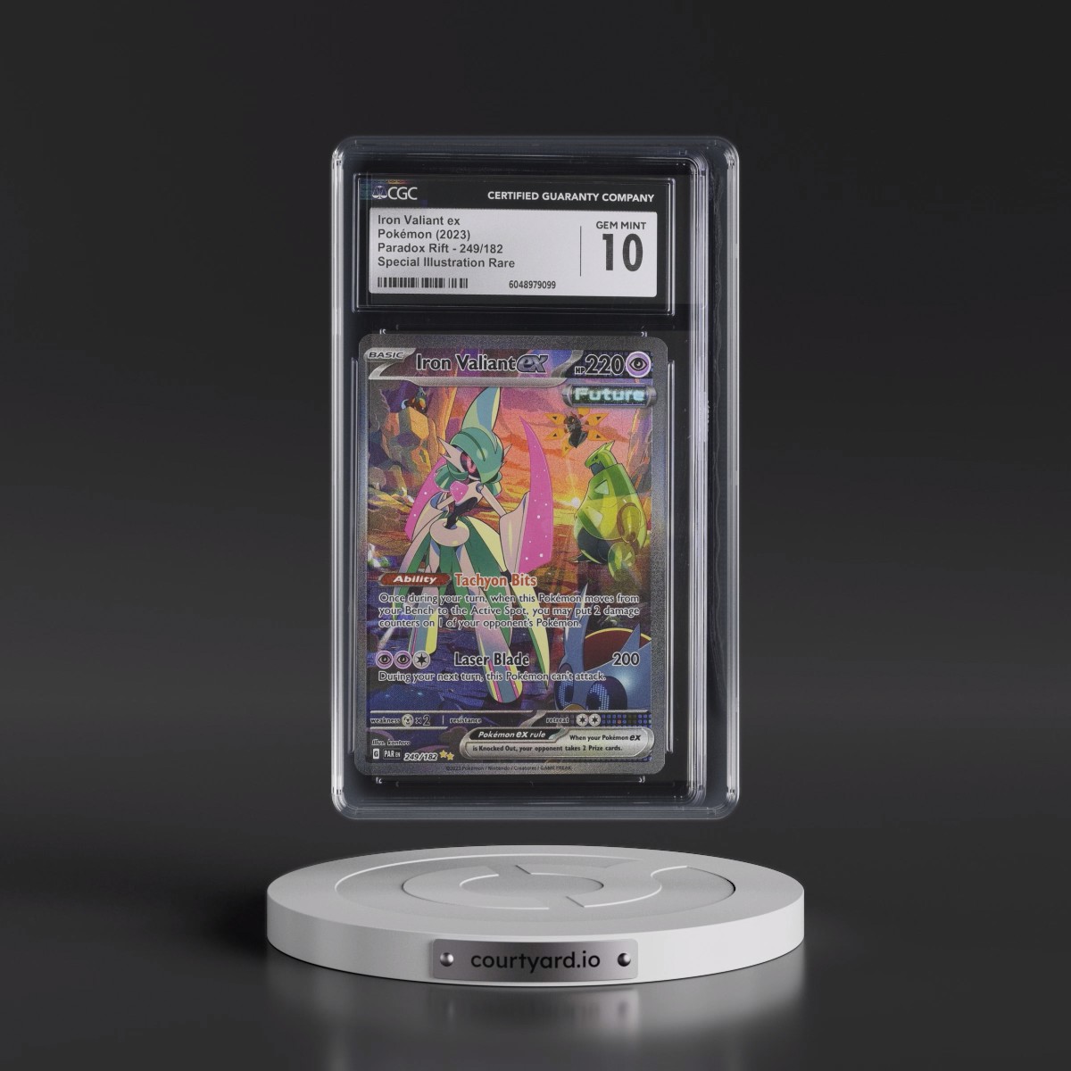2023 Paradox Rift - PAR EN Iron Valiant ex - Special Illustration Rare (Holo) #249/182 CGC 10