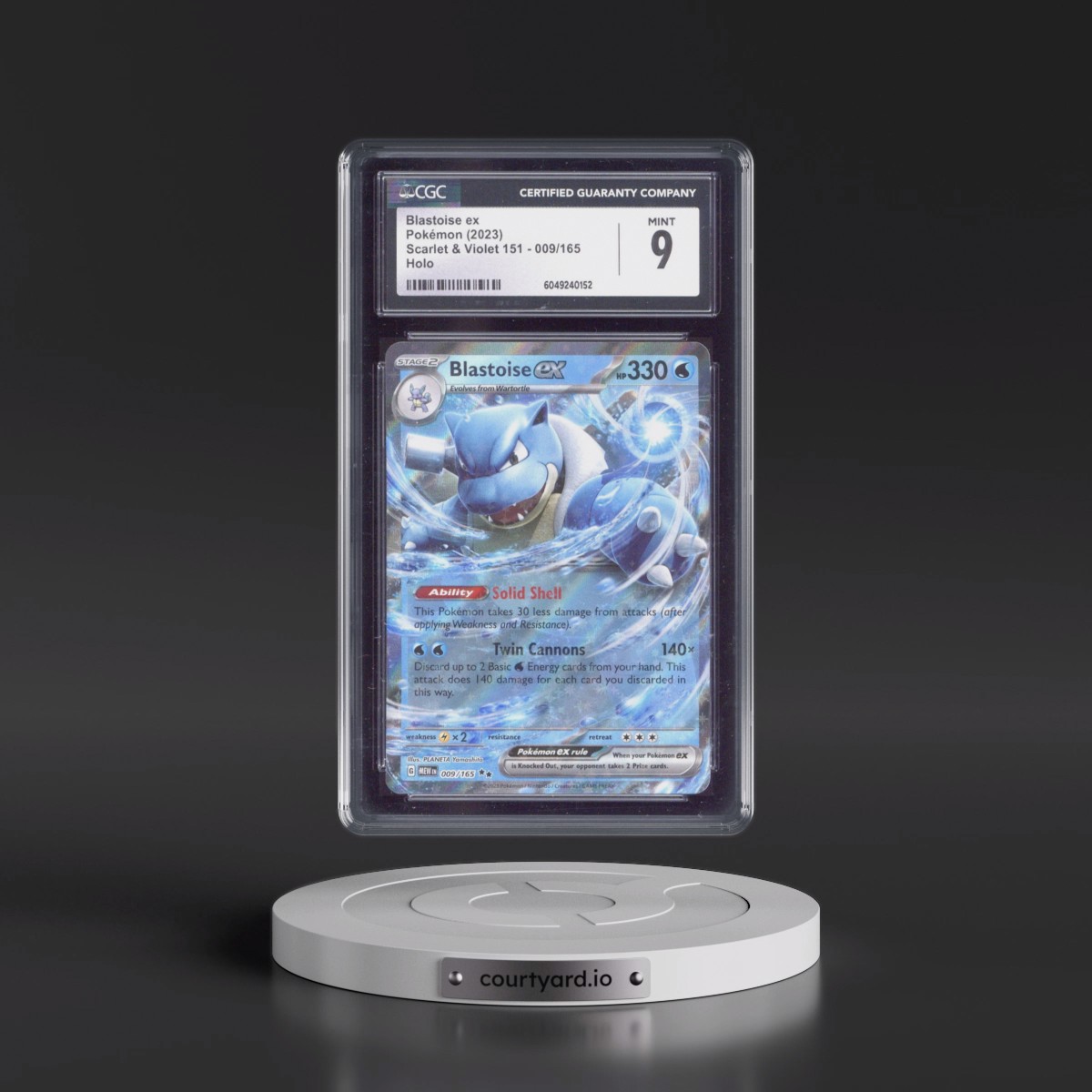 2023 Scarlet & Violet 151 - MEW EN #009/165 Blastoise ex - Holo (CGC 9 MINT)