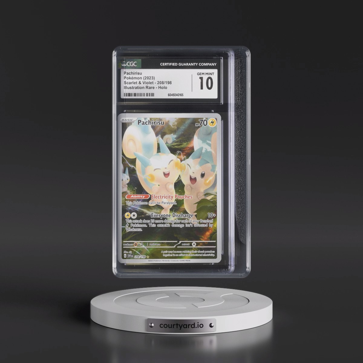 2023 Scarlet & Violet Pachirisu - Illustration Rare Holo #208/198 CGC 10