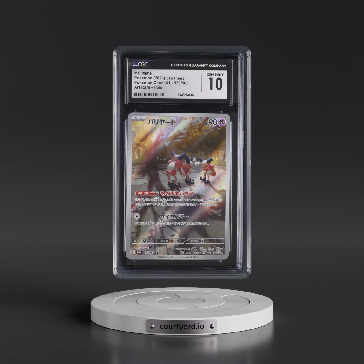 2023 Pokémon Card 151 #179/165 Mr. Mime - Art Rare Holo (CGC 10 GEM MINT)