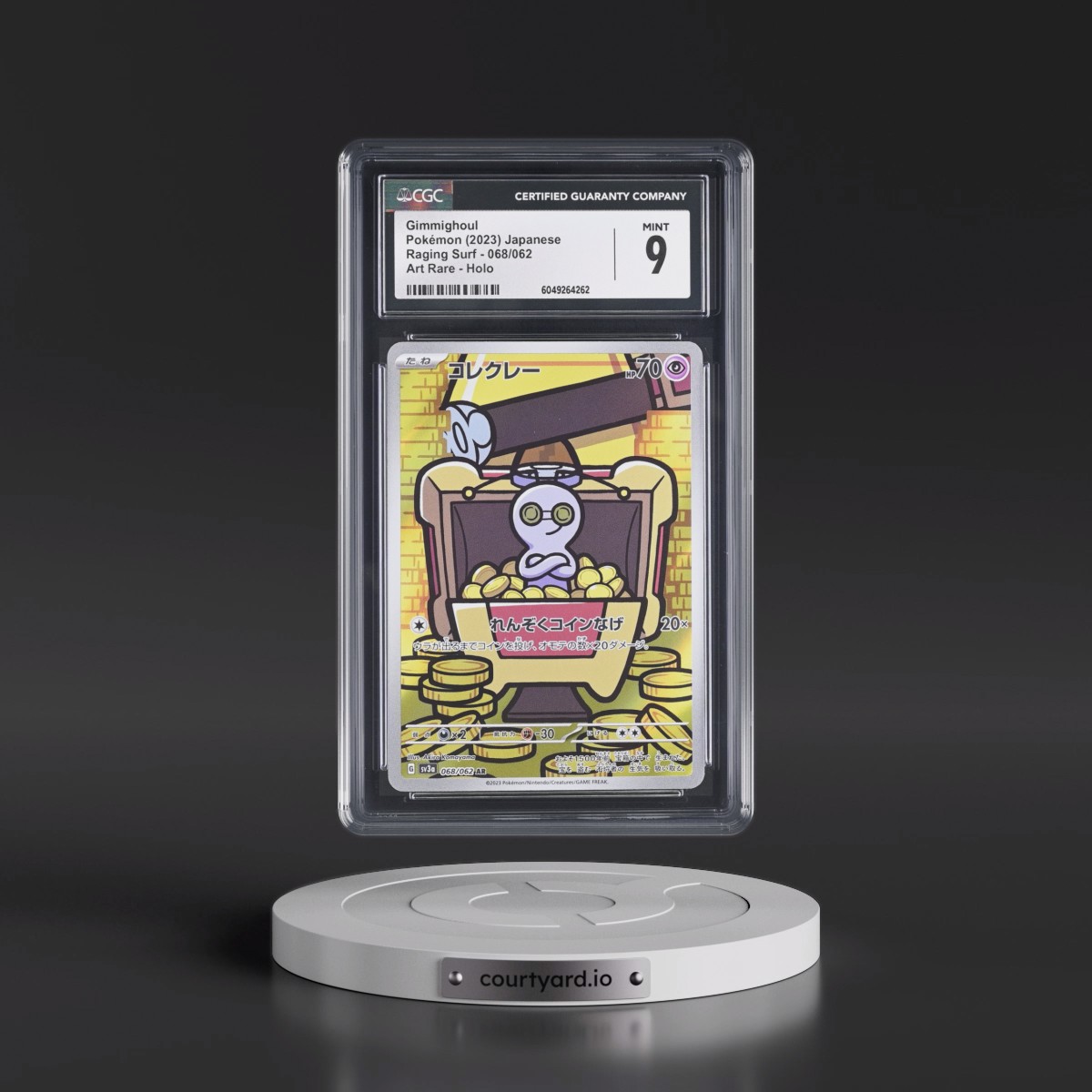 2023 Raging Surf #068/062 Gimmighoul - Art Rare Holo (CGC 9 MINT)