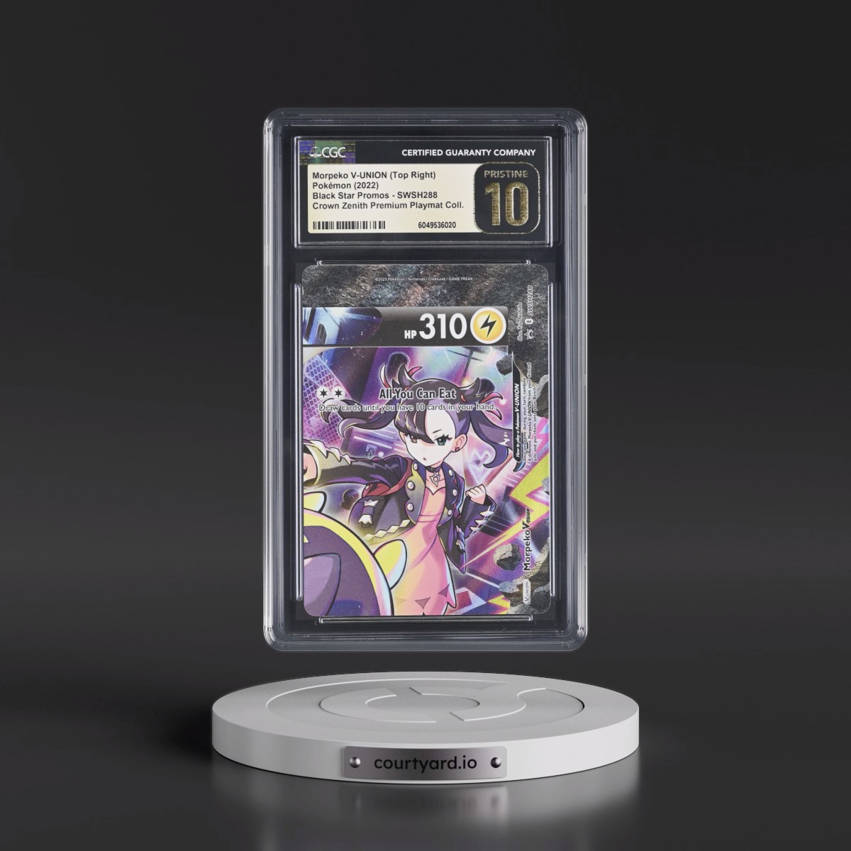 2017 Black Star Promos - Sword & Shield #SWSH288 Morpeko V-UNION - Crown Zenith Premium Playmat Collection (CGC 10 PRISTINE)