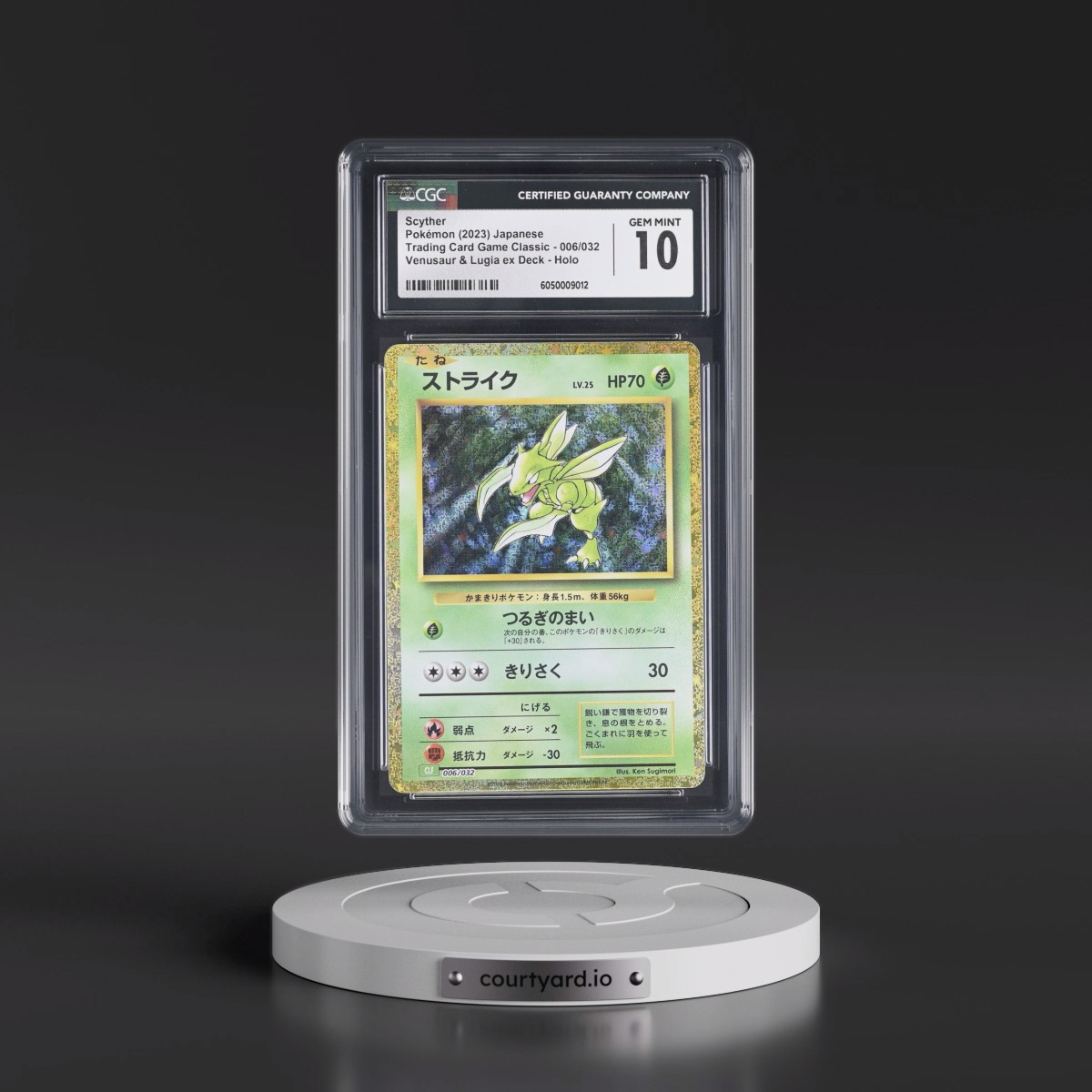 2023 Trading Card Game Classic - CLF, CLL, CLK #006/032 Scyther - Venusaur & Lugia ex Deck - CLF Holo (CGC 10 GEM MINT)