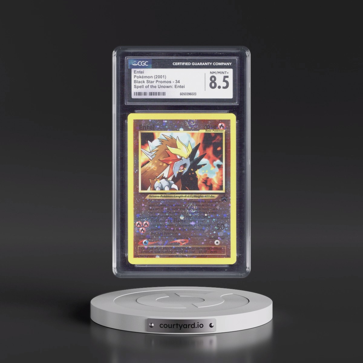 1999 Black Star Promos #34 Entei - Reverse Holo Spell of the Unown: Entei () (CGC 8.5 NM-MT+)