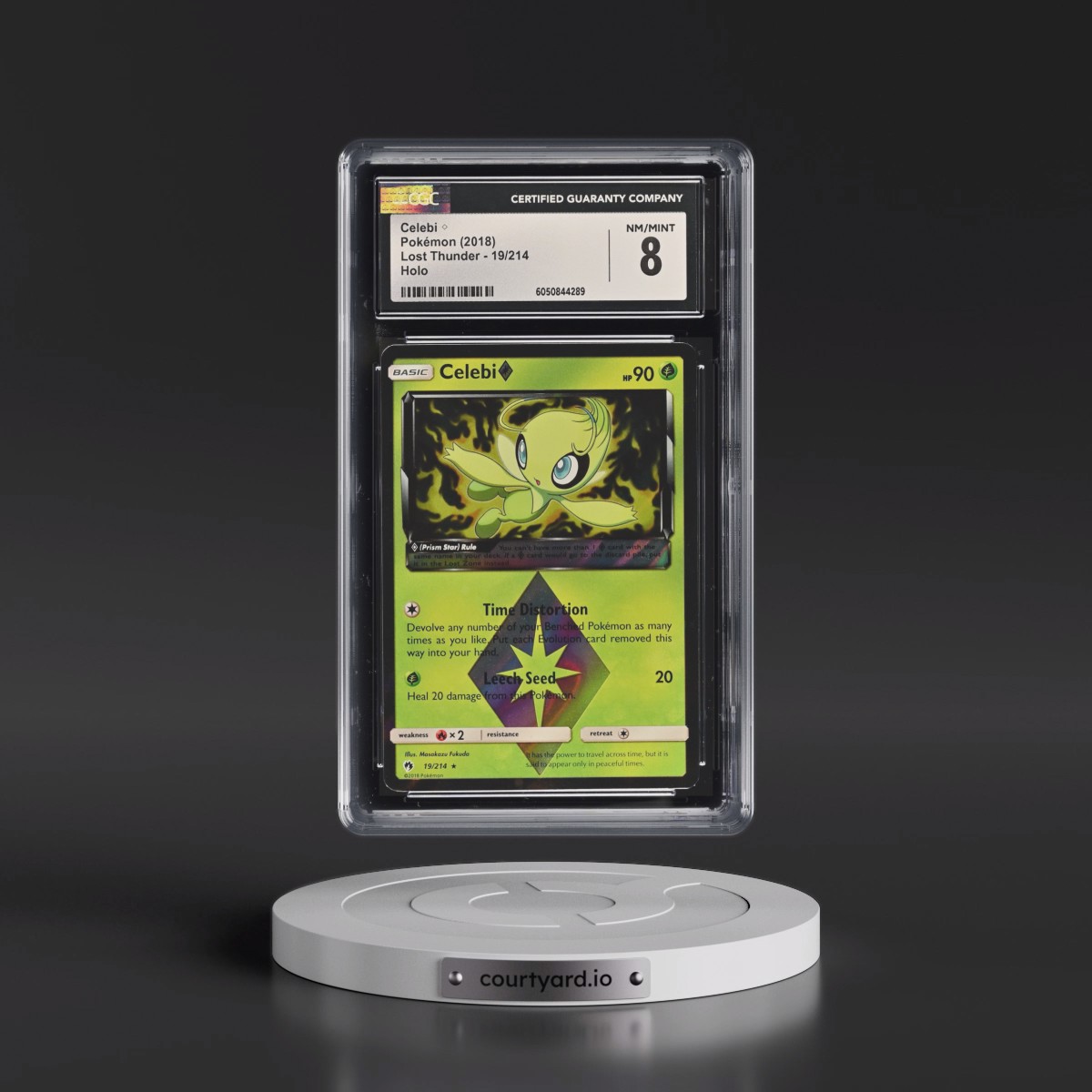 2018 Lost Thunder #19/214 Celebi â?? - Holo (CGC 8 NM-MT)