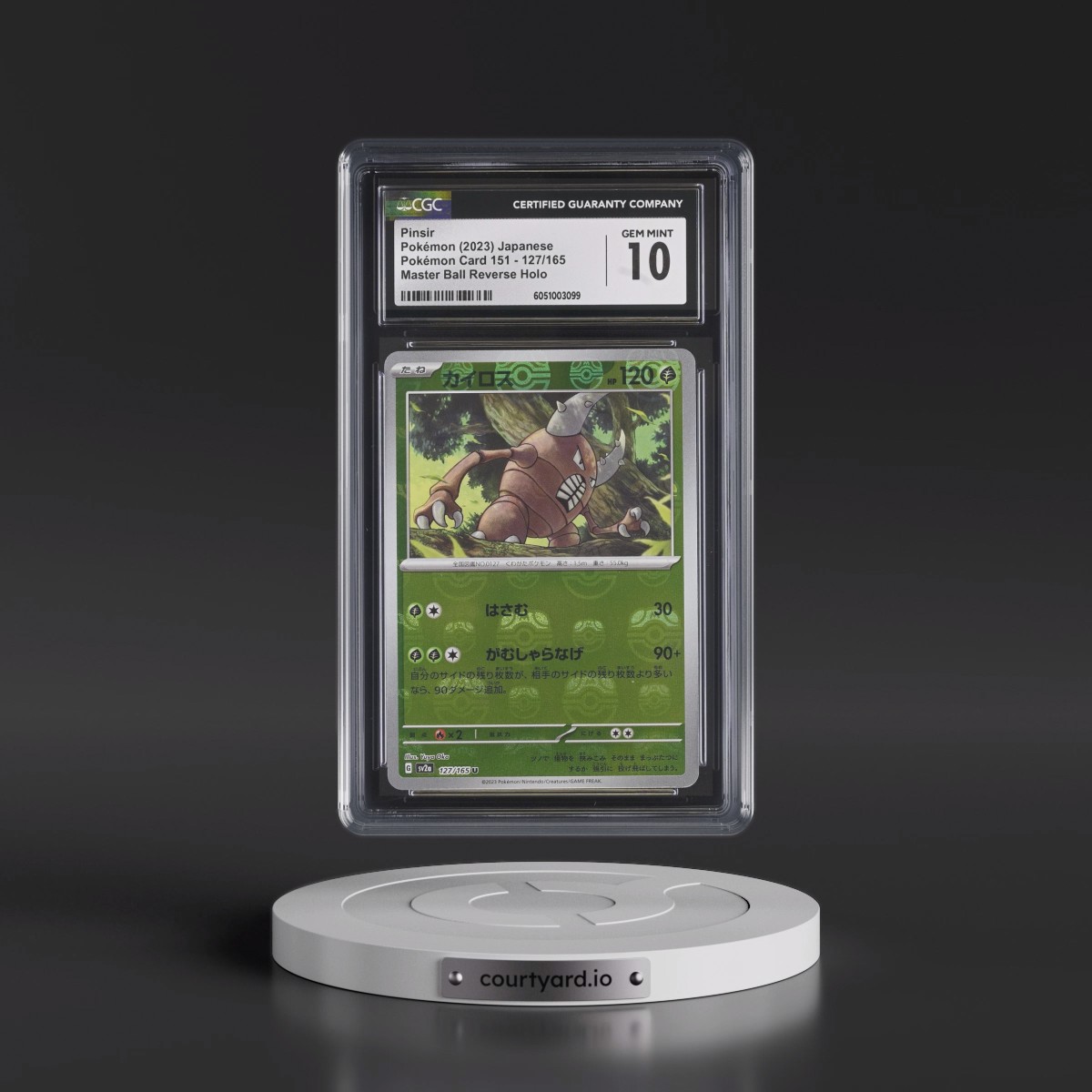 2023 Pokémon Card 151 #127/165 Pinsir - Reverse Holo Master Ball (CGC 10 GEM MINT)